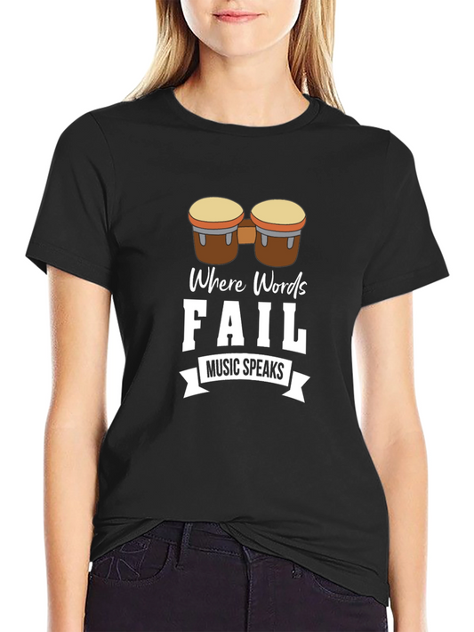 Music Speaks Graphic T-Shirt
