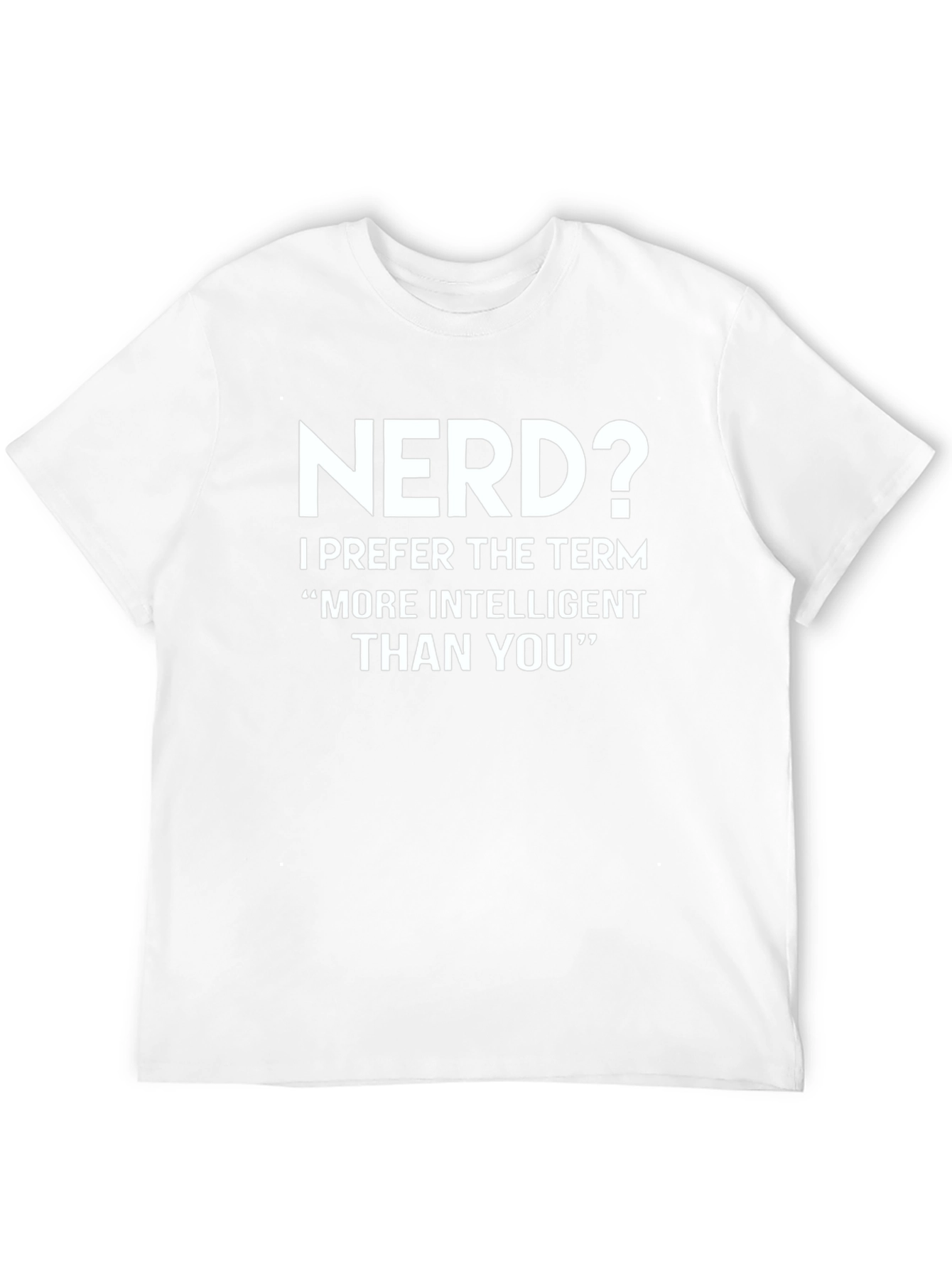 Nerd? Funny Slogan Black T-Shirt