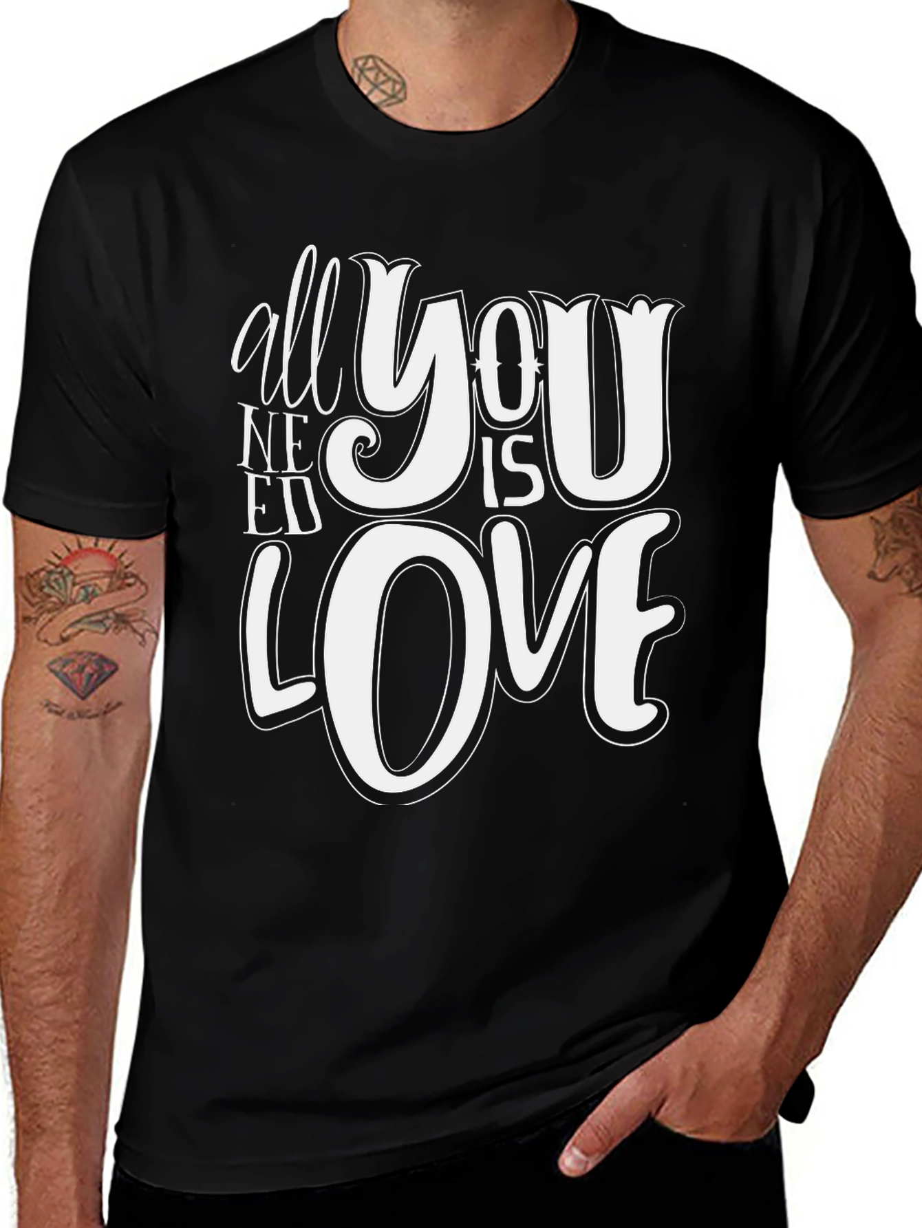 All You Need Is Love Black T-Shirt