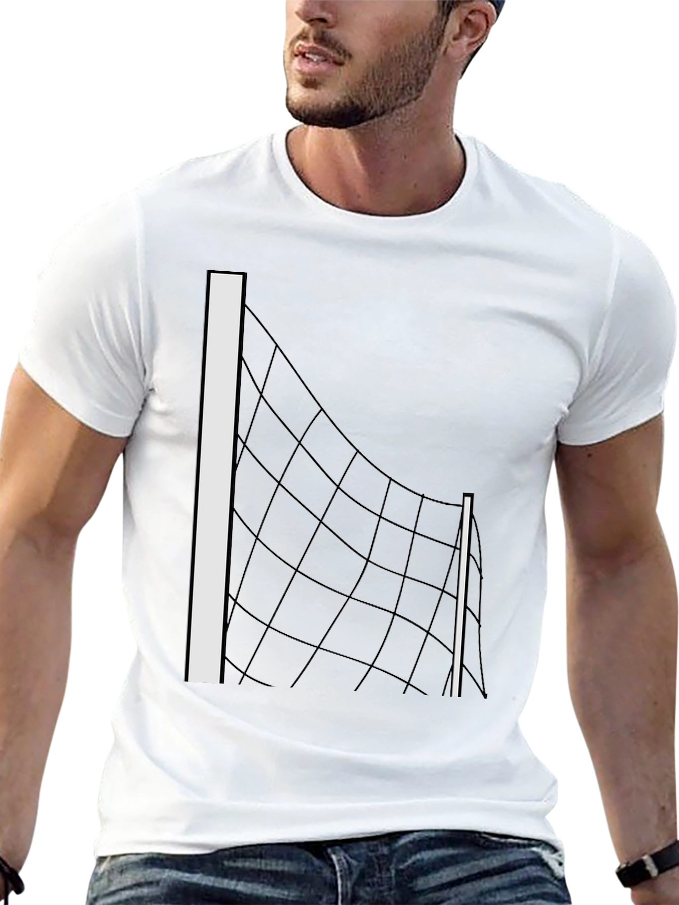 Abstract Net T-Shirt: Modern Graphic Tee