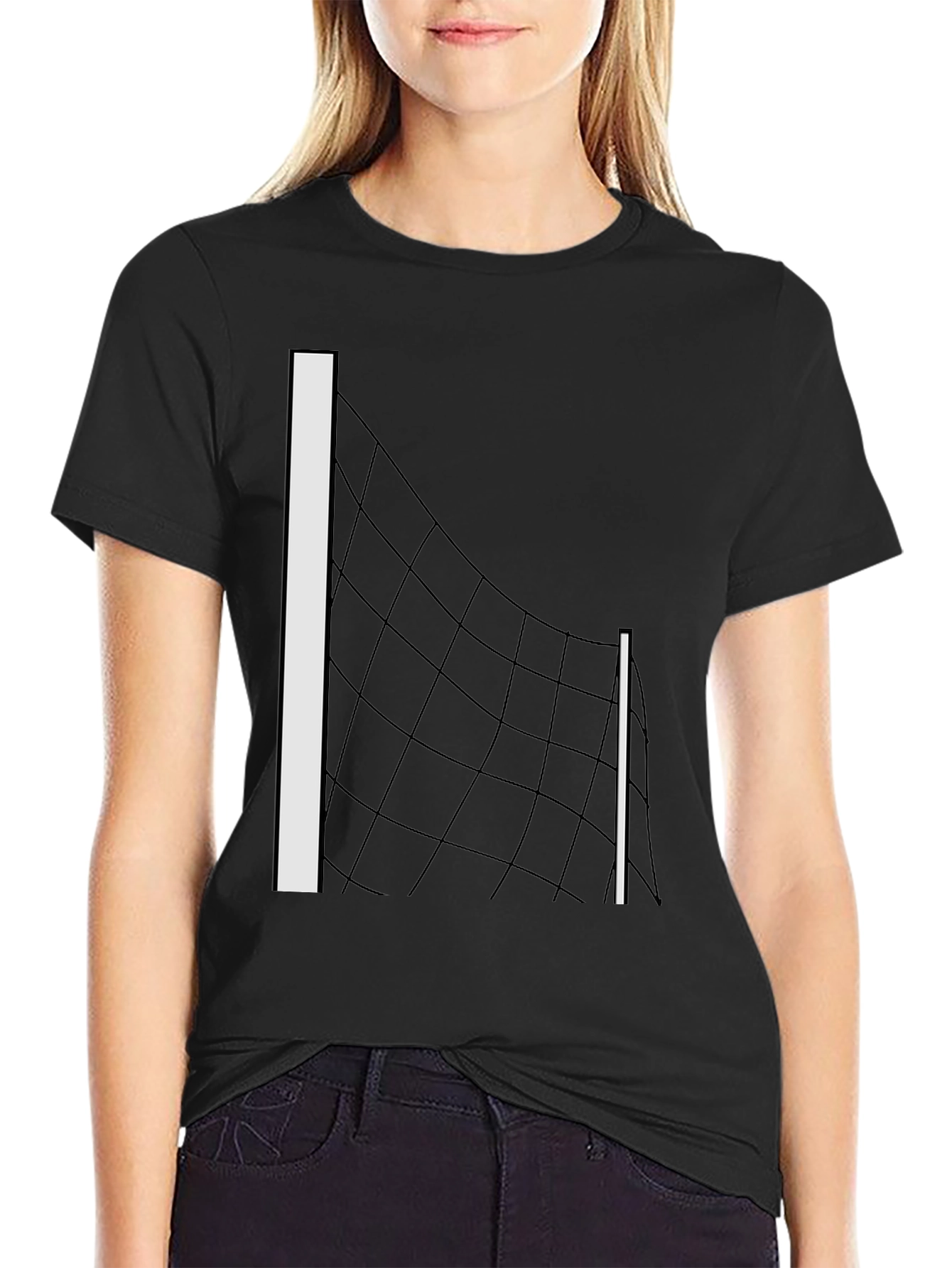 Abstract Net T-Shirt: Modern Graphic Tee