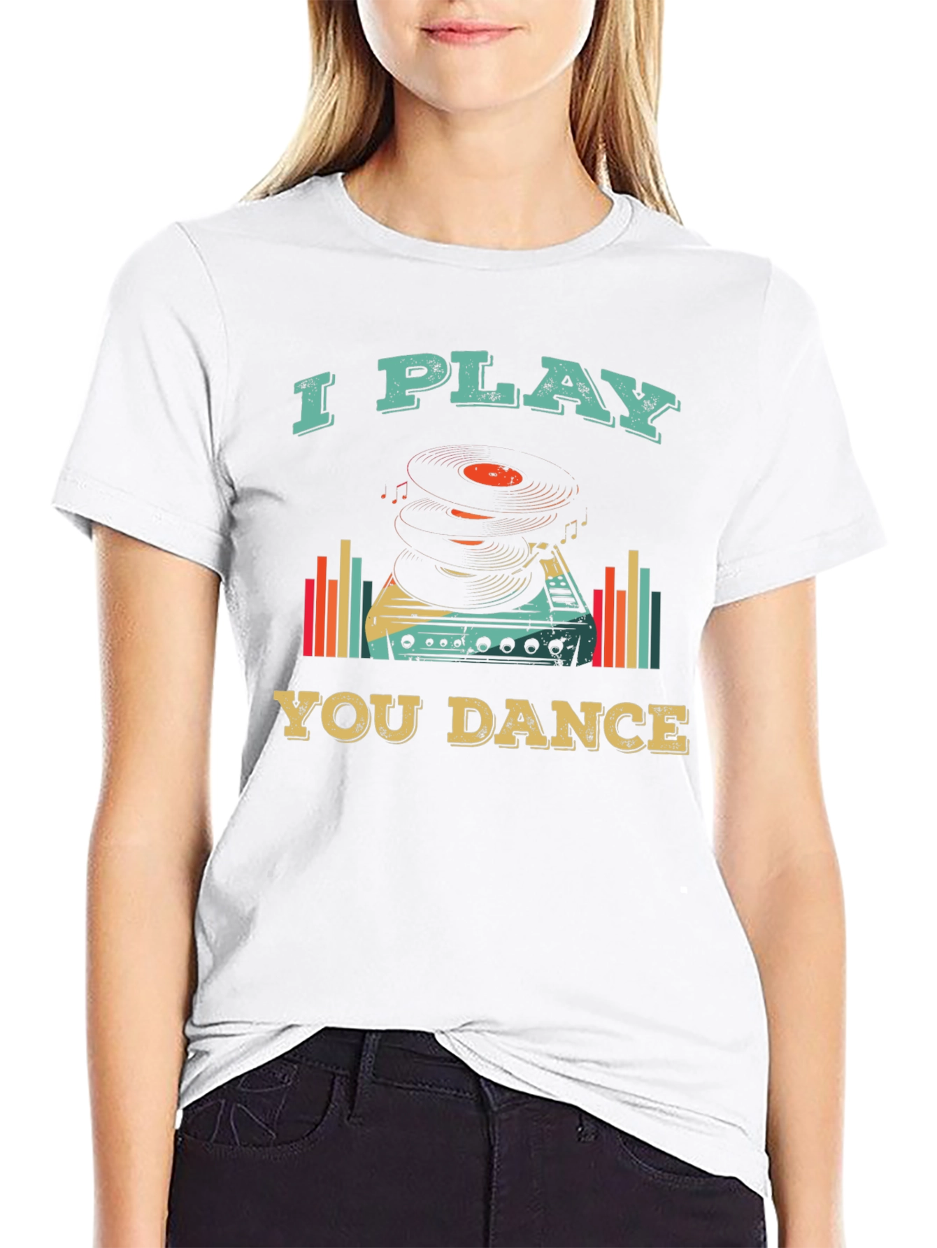 I Play You Dance Retro Style Graphic Tee
