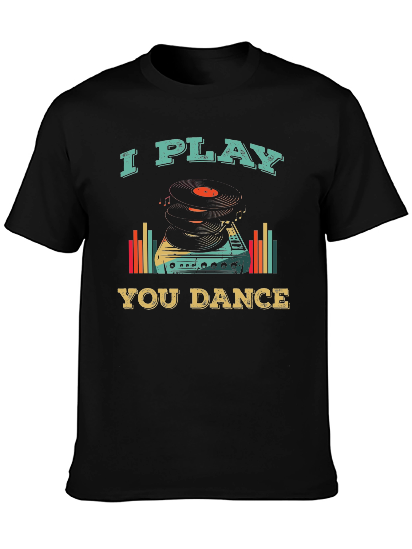 I Play You Dance Retro Style Graphic Tee