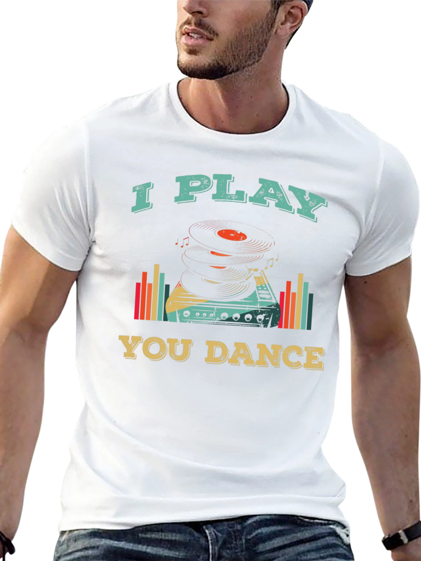I Play You Dance Retro Style Graphic Tee