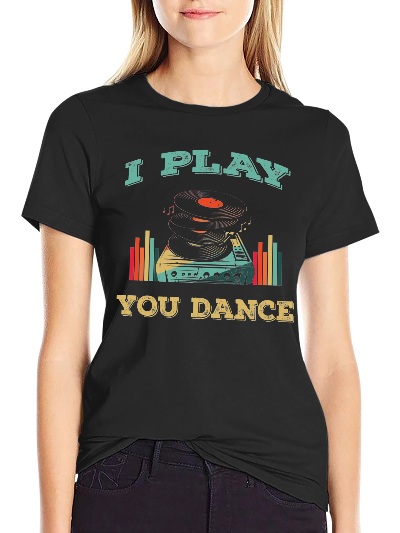 I Play You Dance Retro Style Graphic Tee