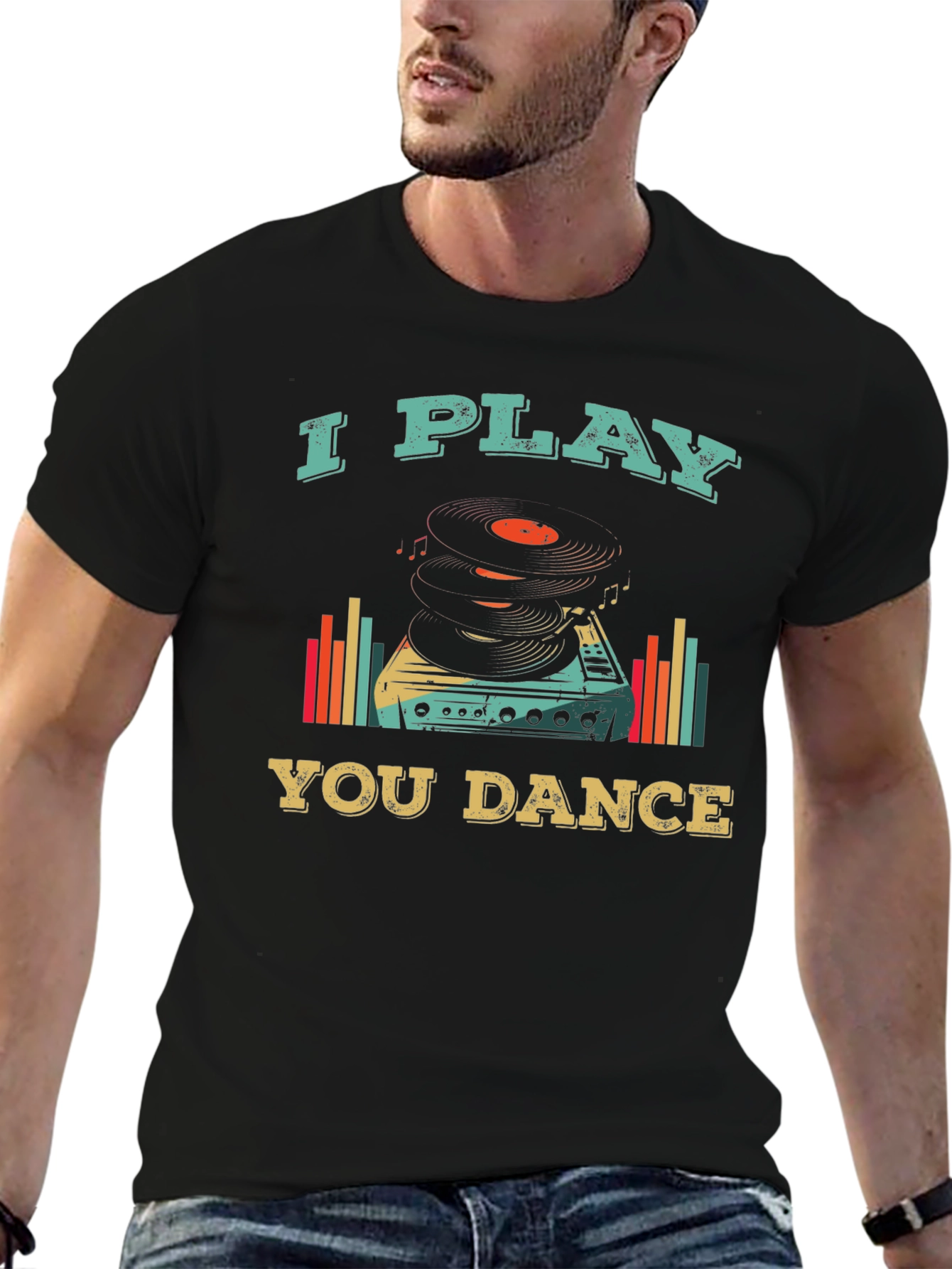 I Play You Dance Retro Style Graphic Tee