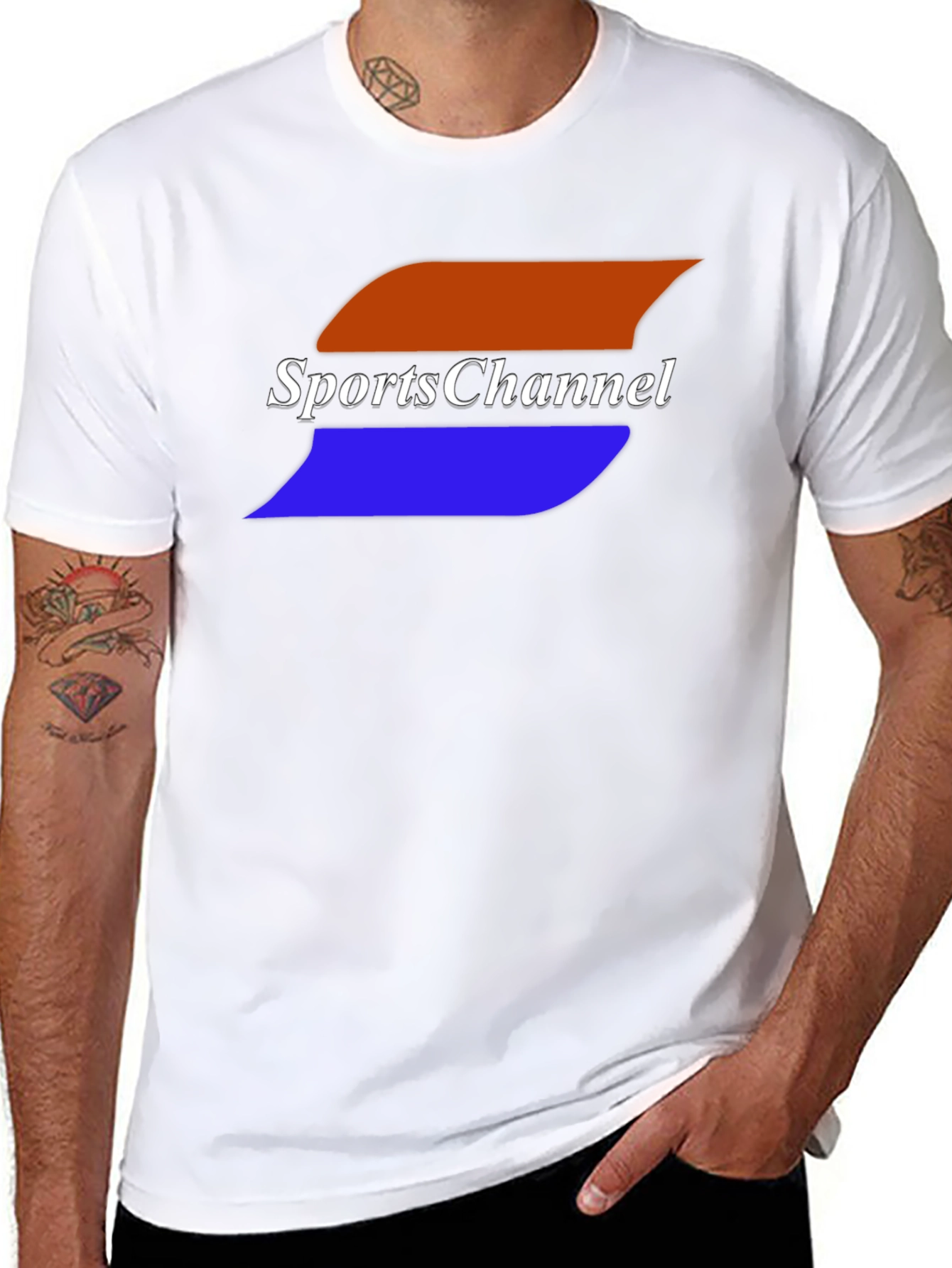 Sports Channel Black Graphic Tee