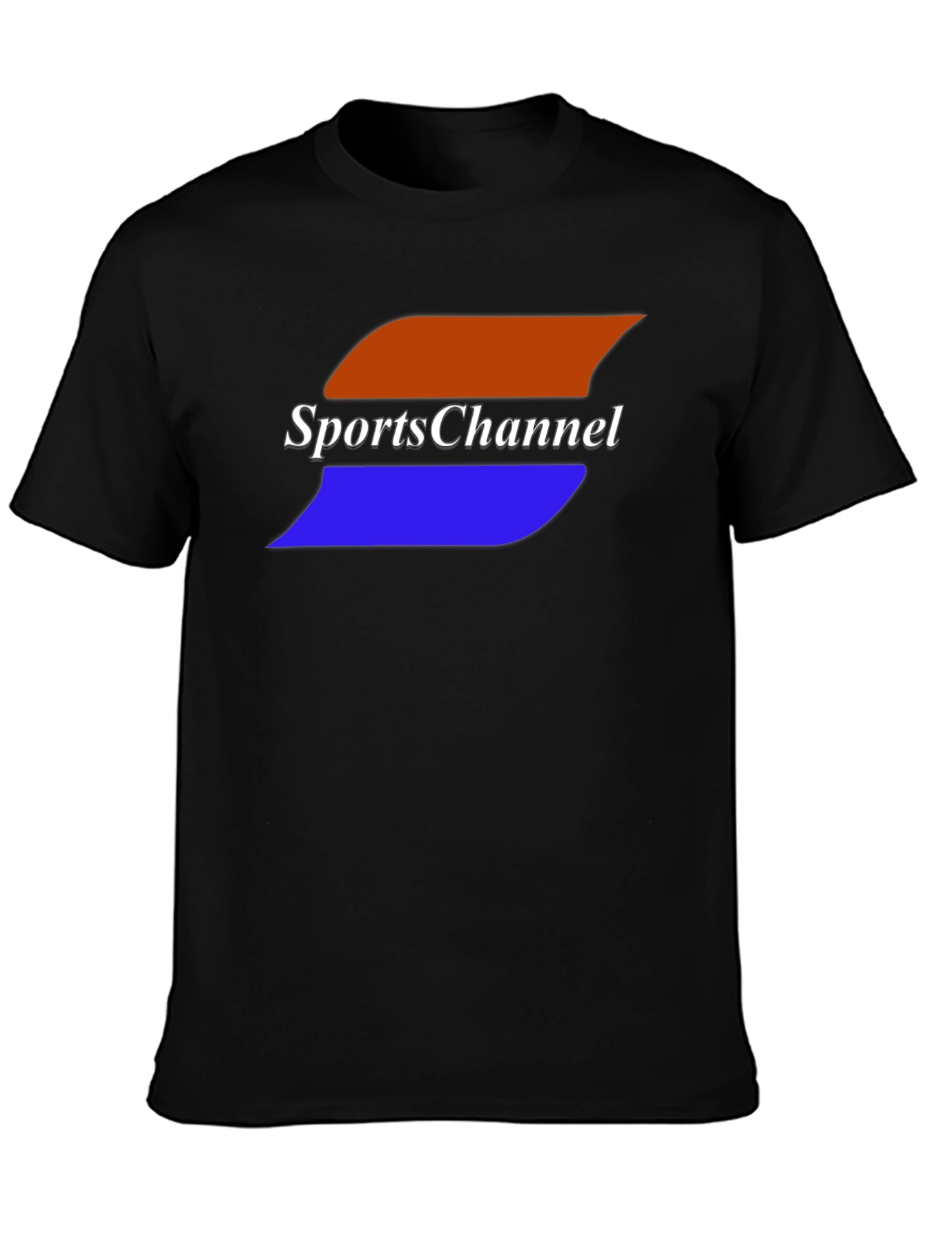 Sports Channel Black Graphic Tee