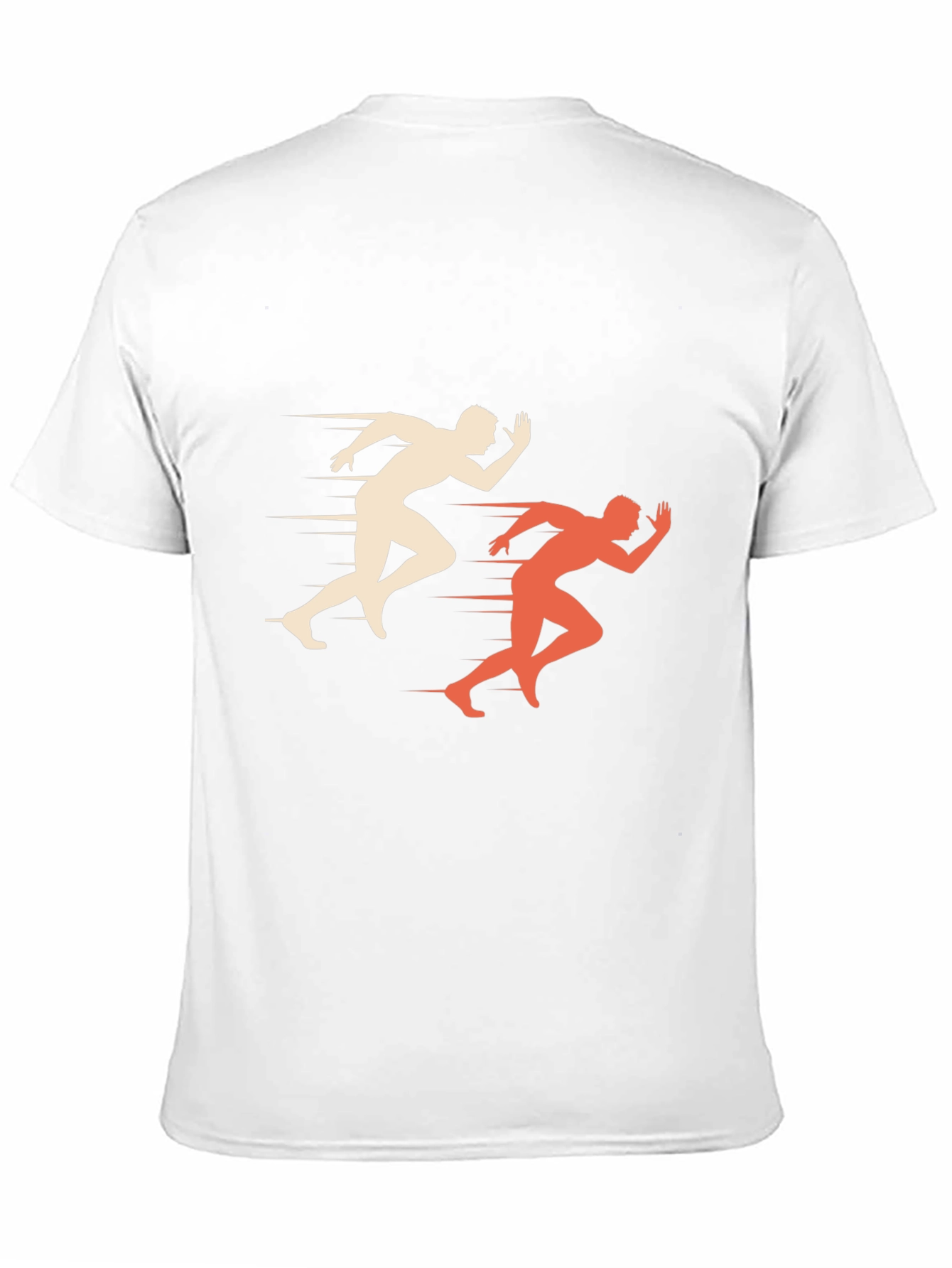 Mens Graphic Tee: Runner Silhouette Design