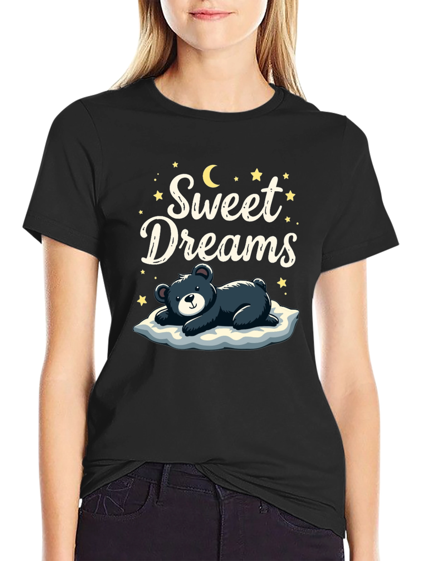 Sweet Dreams Bear Graphic T-Shirt