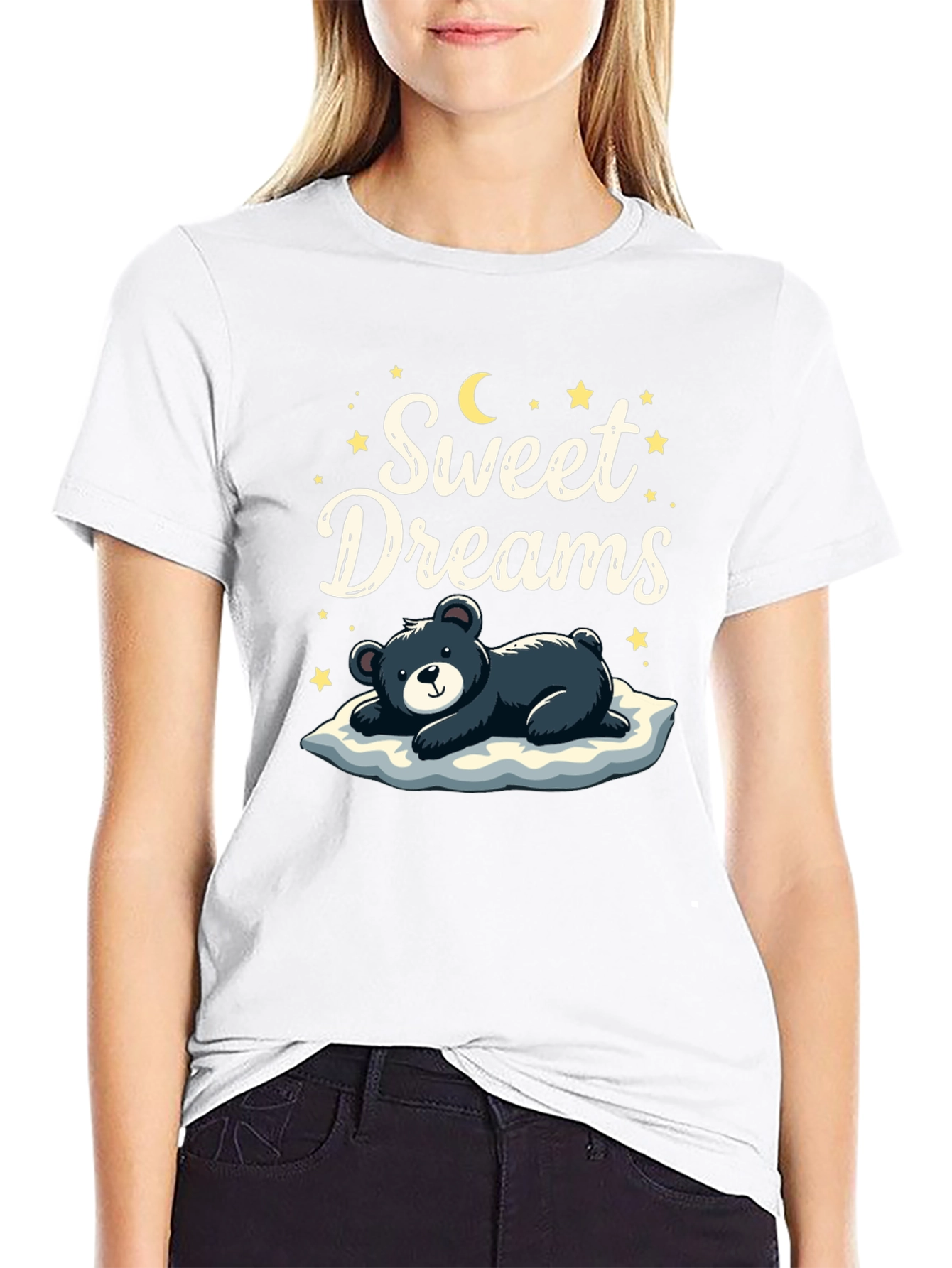 Sweet Dreams Bear Graphic T-Shirt