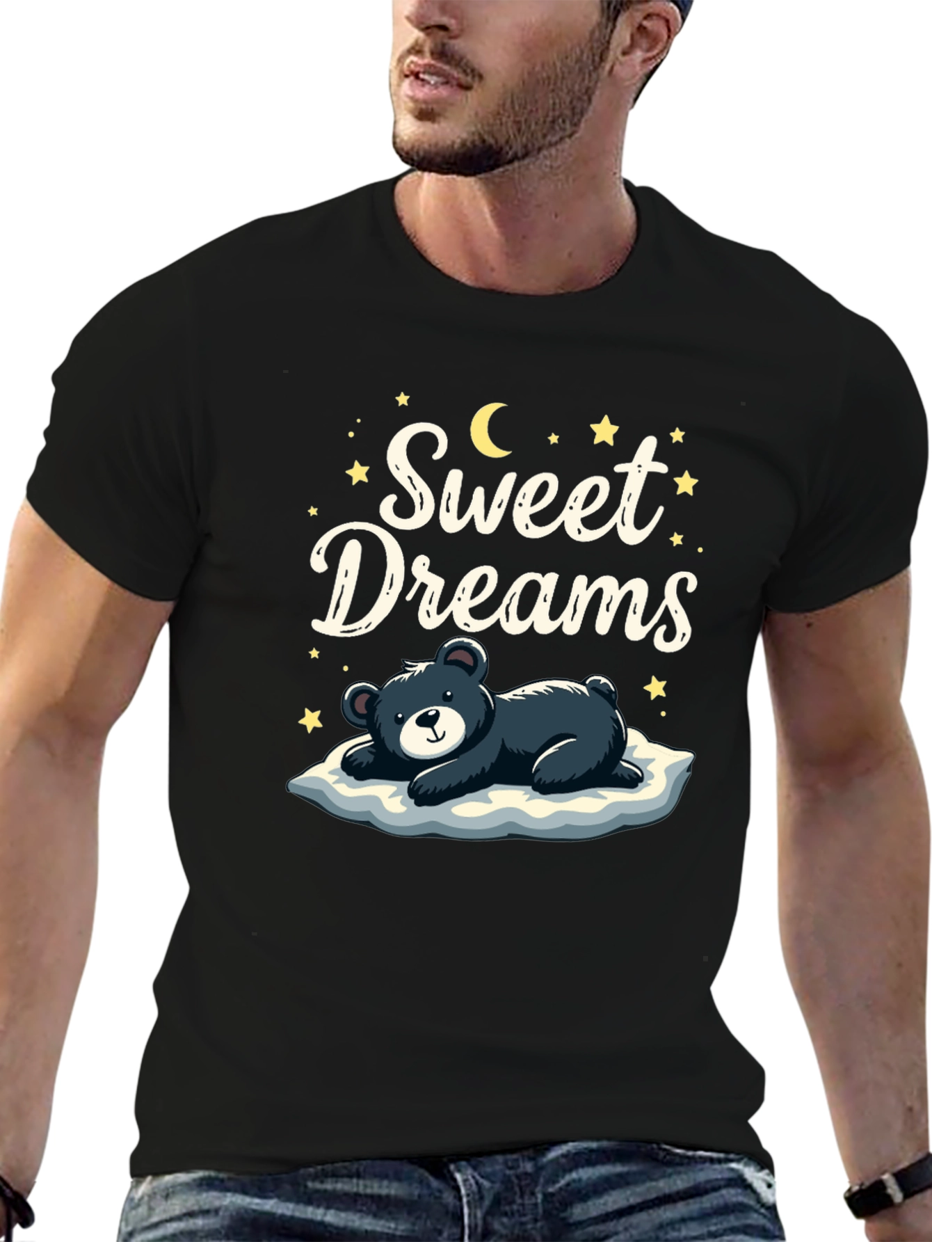 Sweet Dreams Bear Graphic T-Shirt
