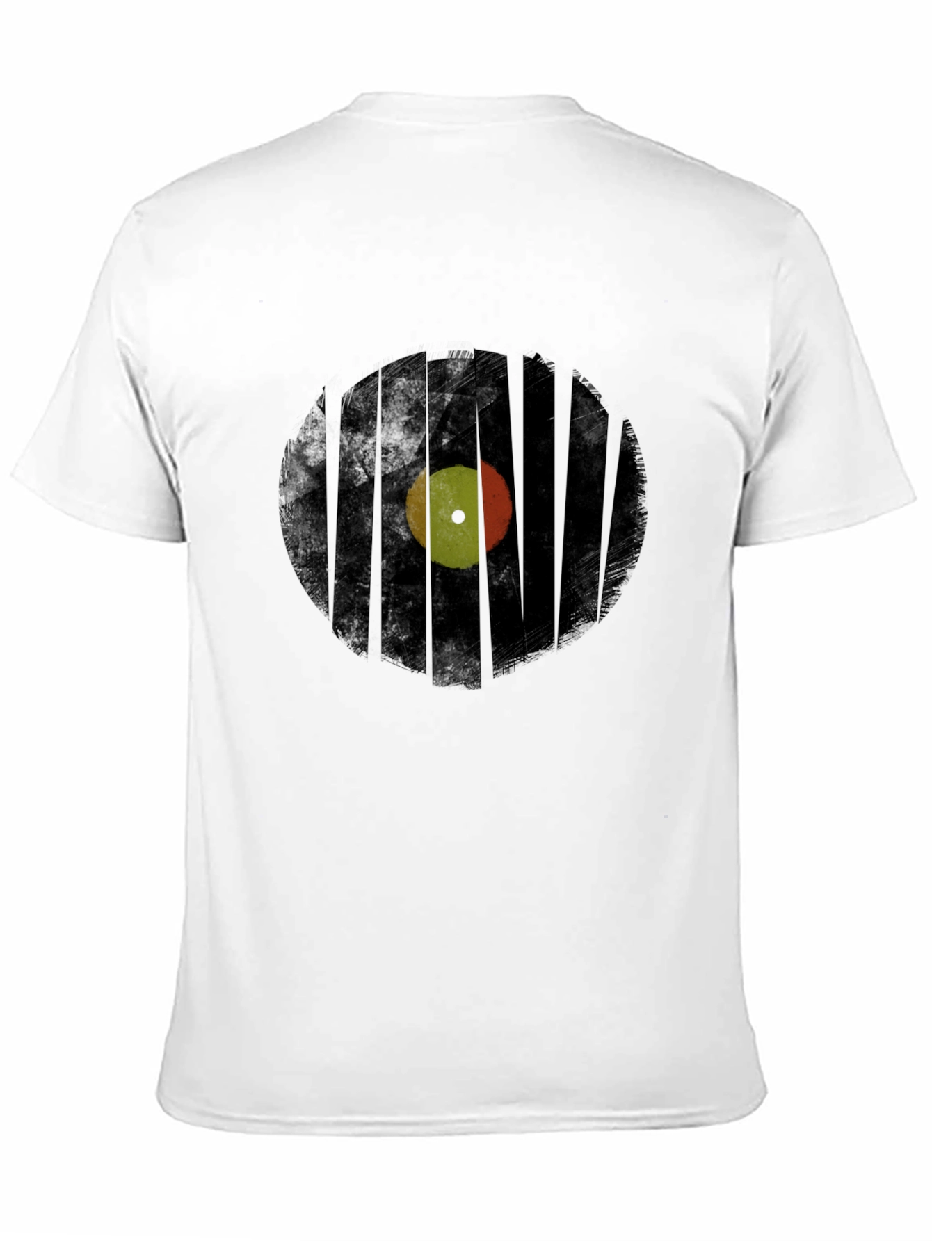 Retro Record Graphic T-Shirt - Black