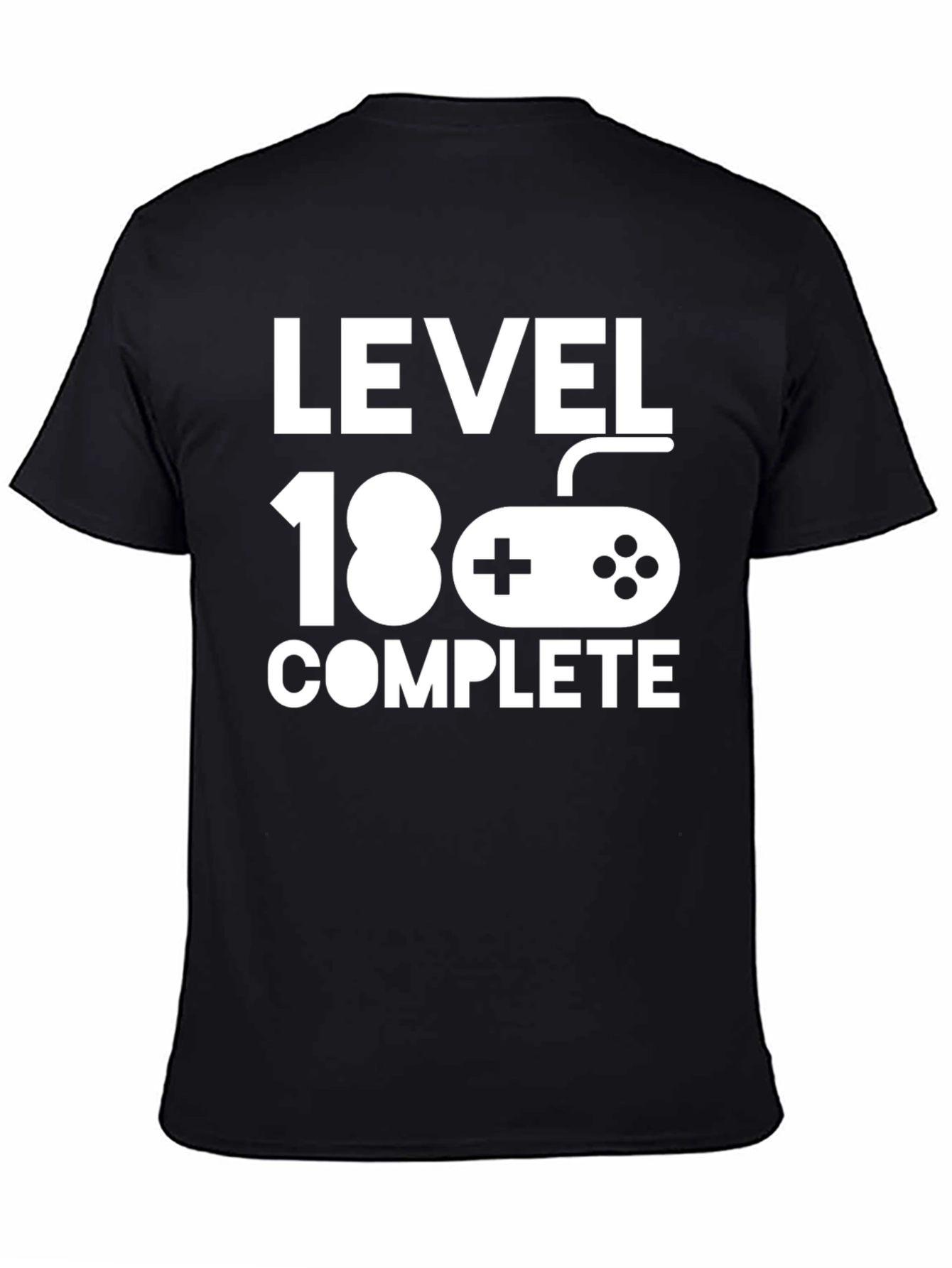 Level 18 Complete Black Graphic T-Shirt