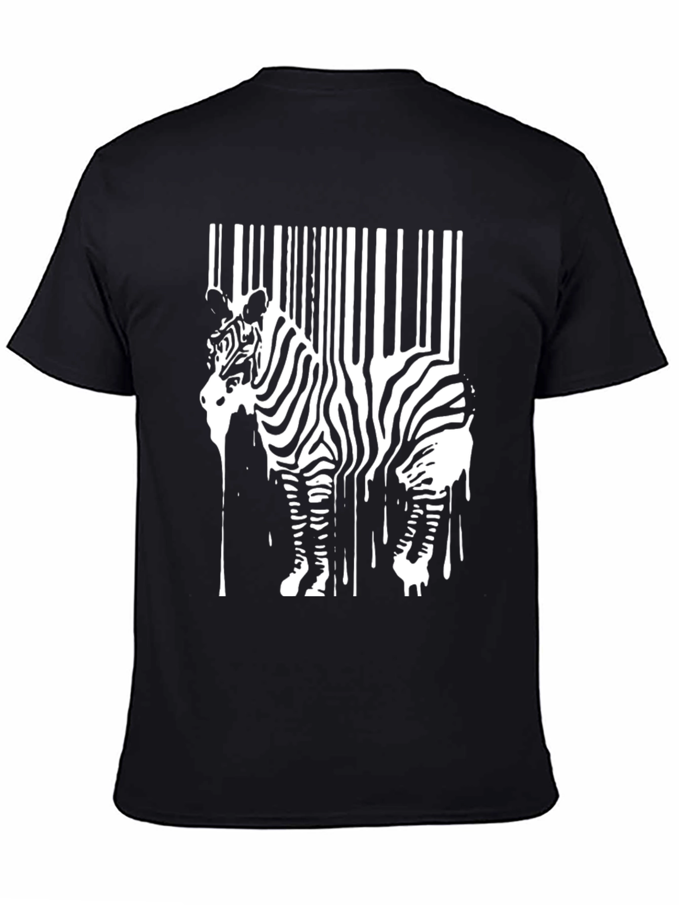 Zebra Barcode Graphic T-Shirt - Unique Art Tee