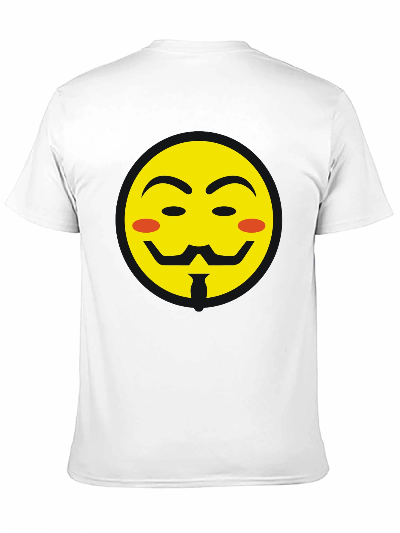 Anonymous Emoji Graphic Black T-Shirt