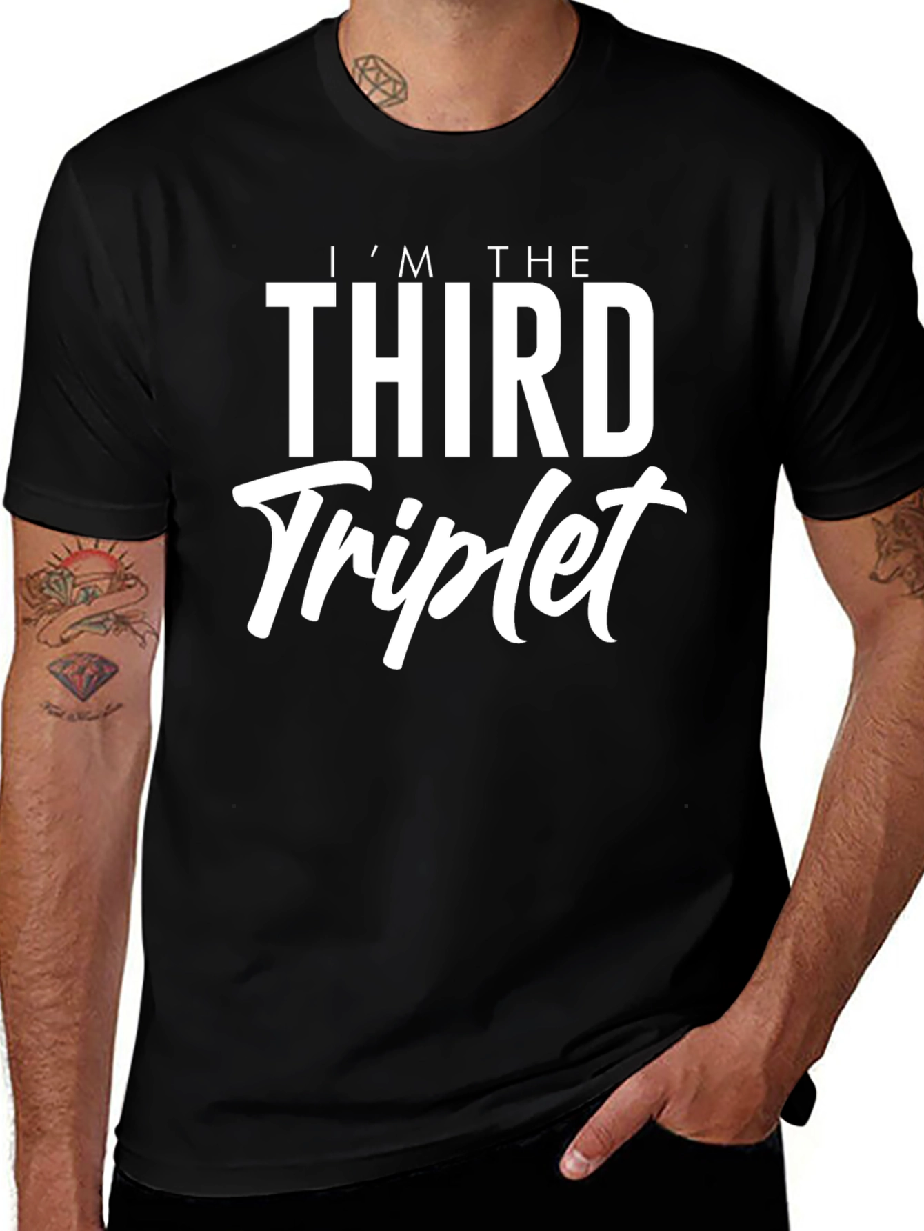 Third Triplet T-Shirt - Humorous Family Tee