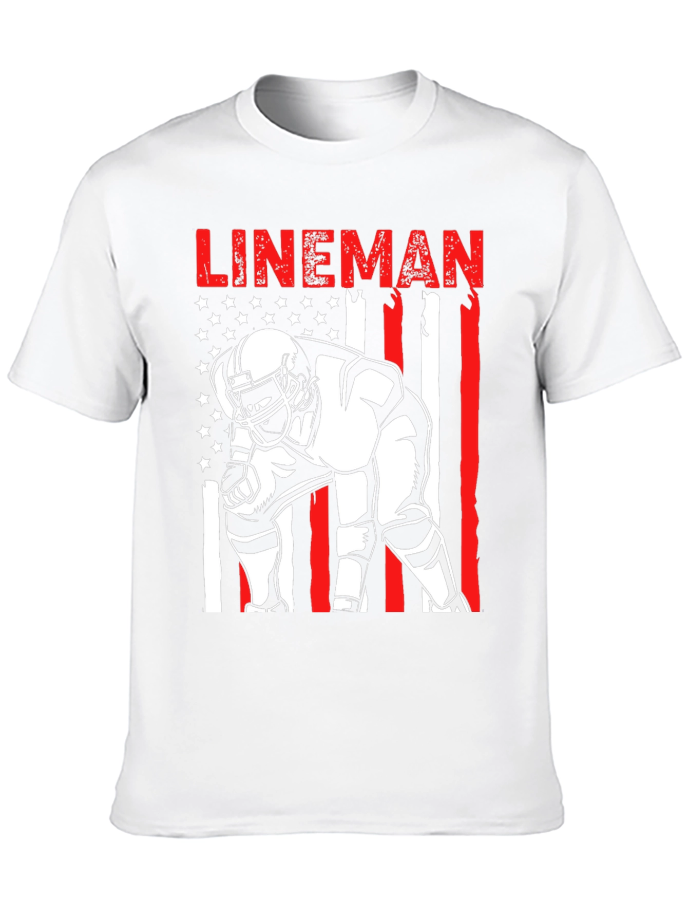 Lineman American Flag T-Shirt