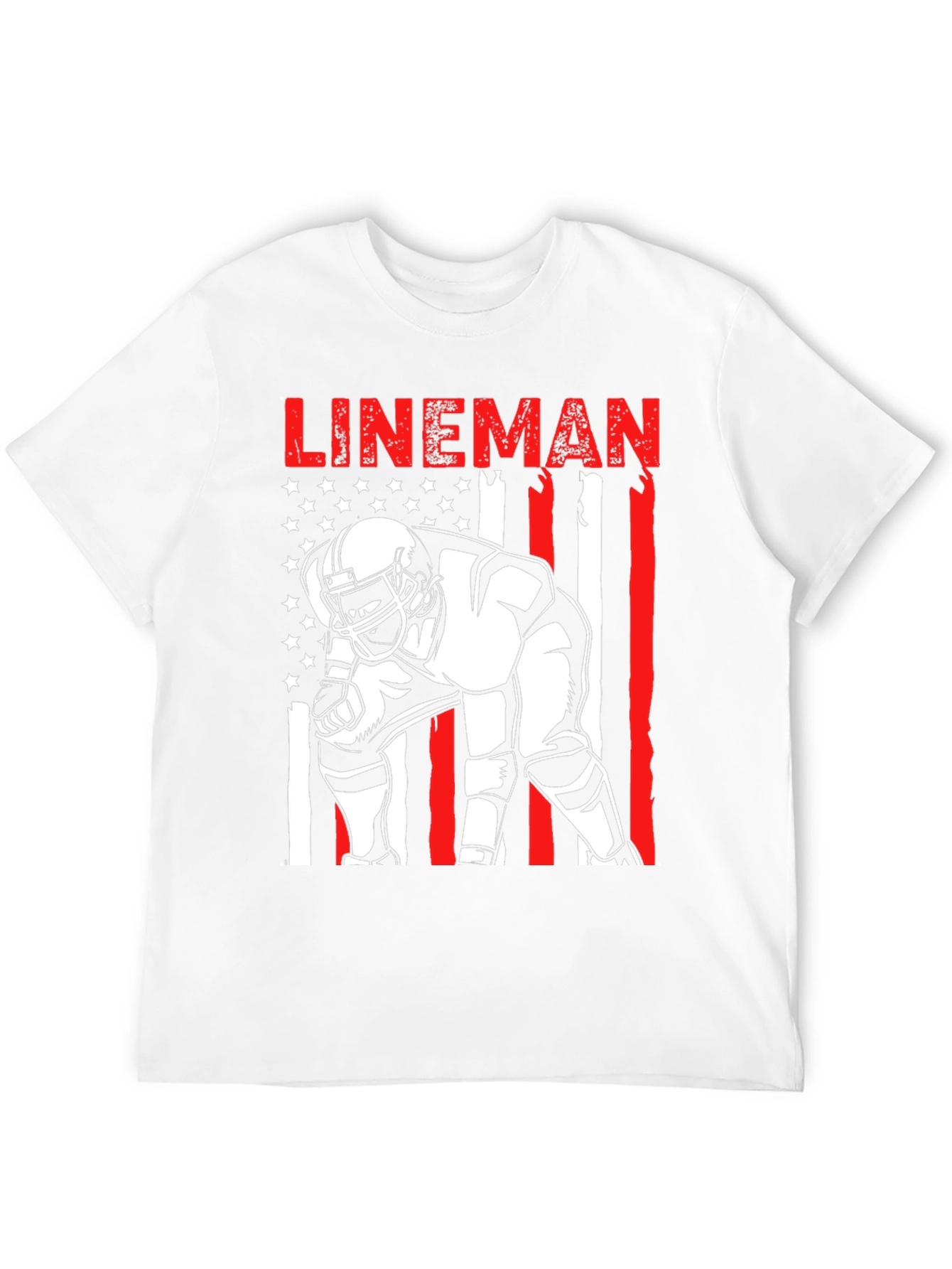 Lineman American Flag T-Shirt