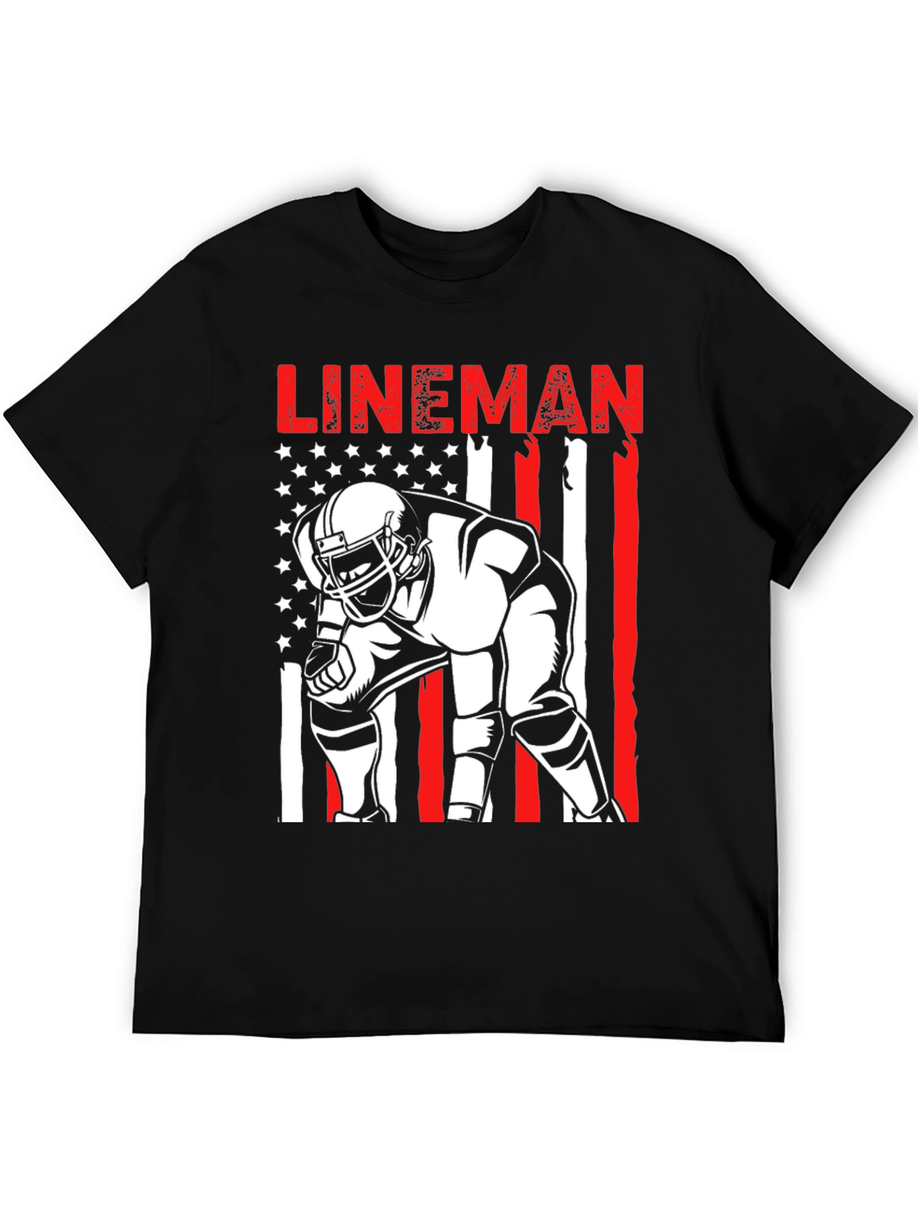 Lineman American Flag T-Shirt