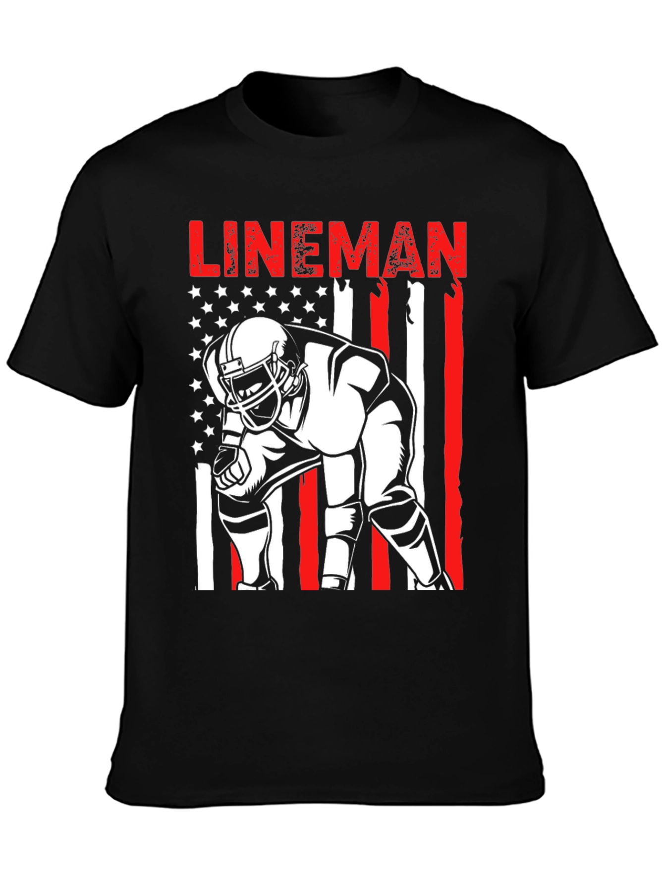 Lineman American Flag T-Shirt