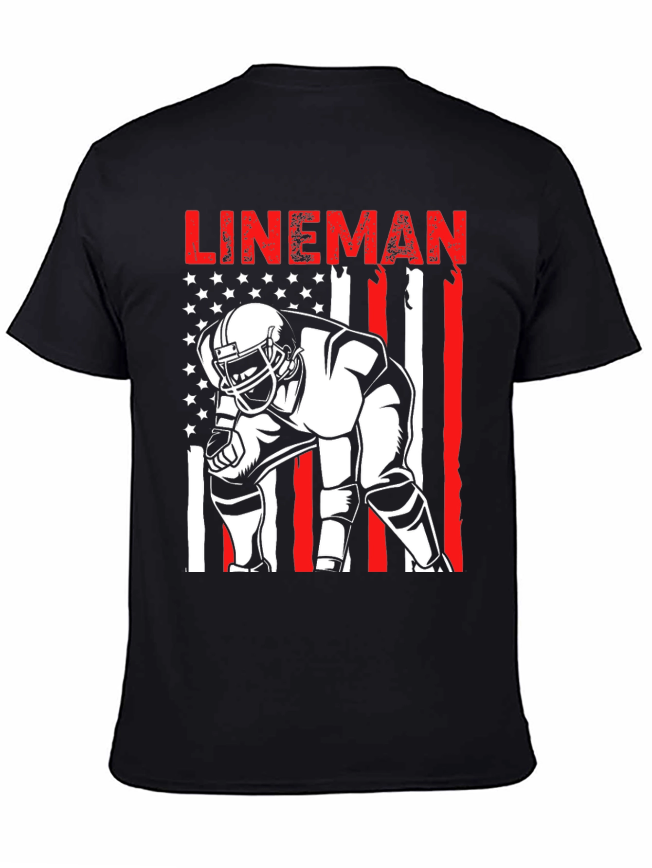 Lineman American Flag T-Shirt