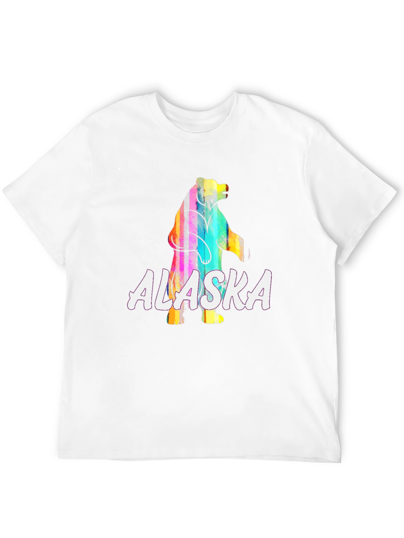Alaska Bear Graphic T-Shirt - Vivid Print Tee