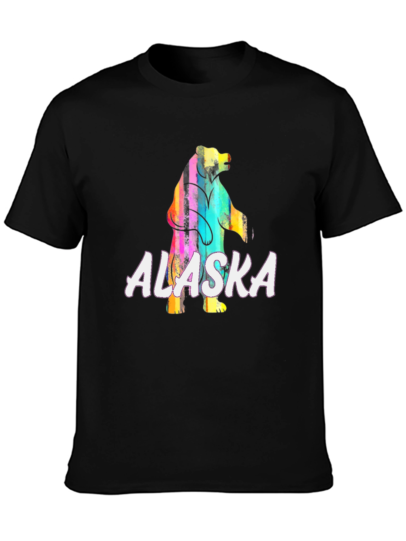 Alaska Bear Graphic T-Shirt - Vivid Print Tee