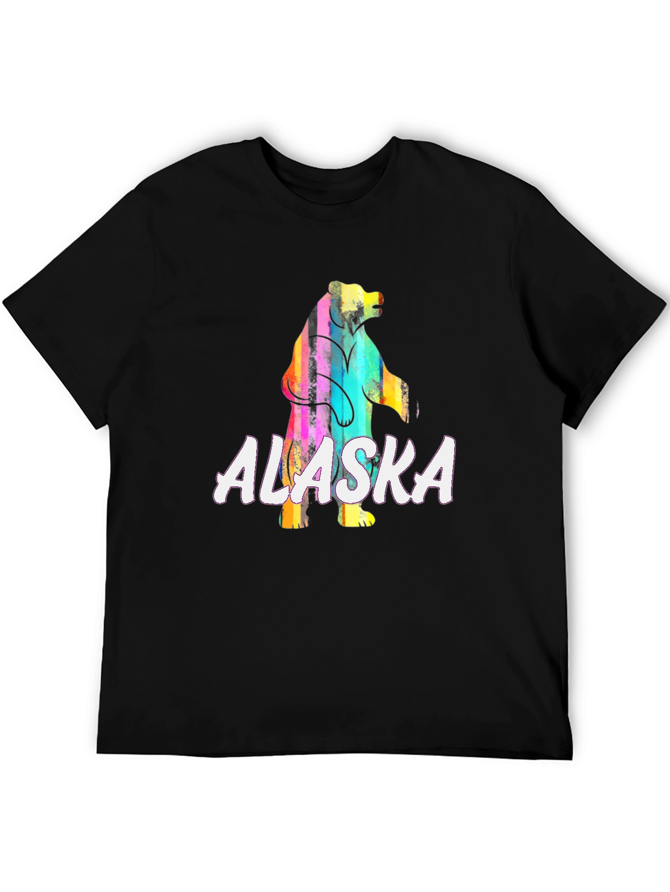 Alaska Bear Graphic T-Shirt - Vivid Print Tee