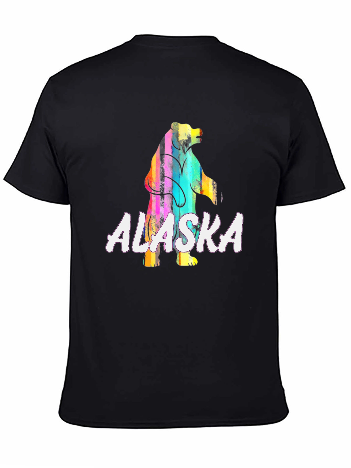 Alaska Bear Graphic T-Shirt - Vivid Print Tee