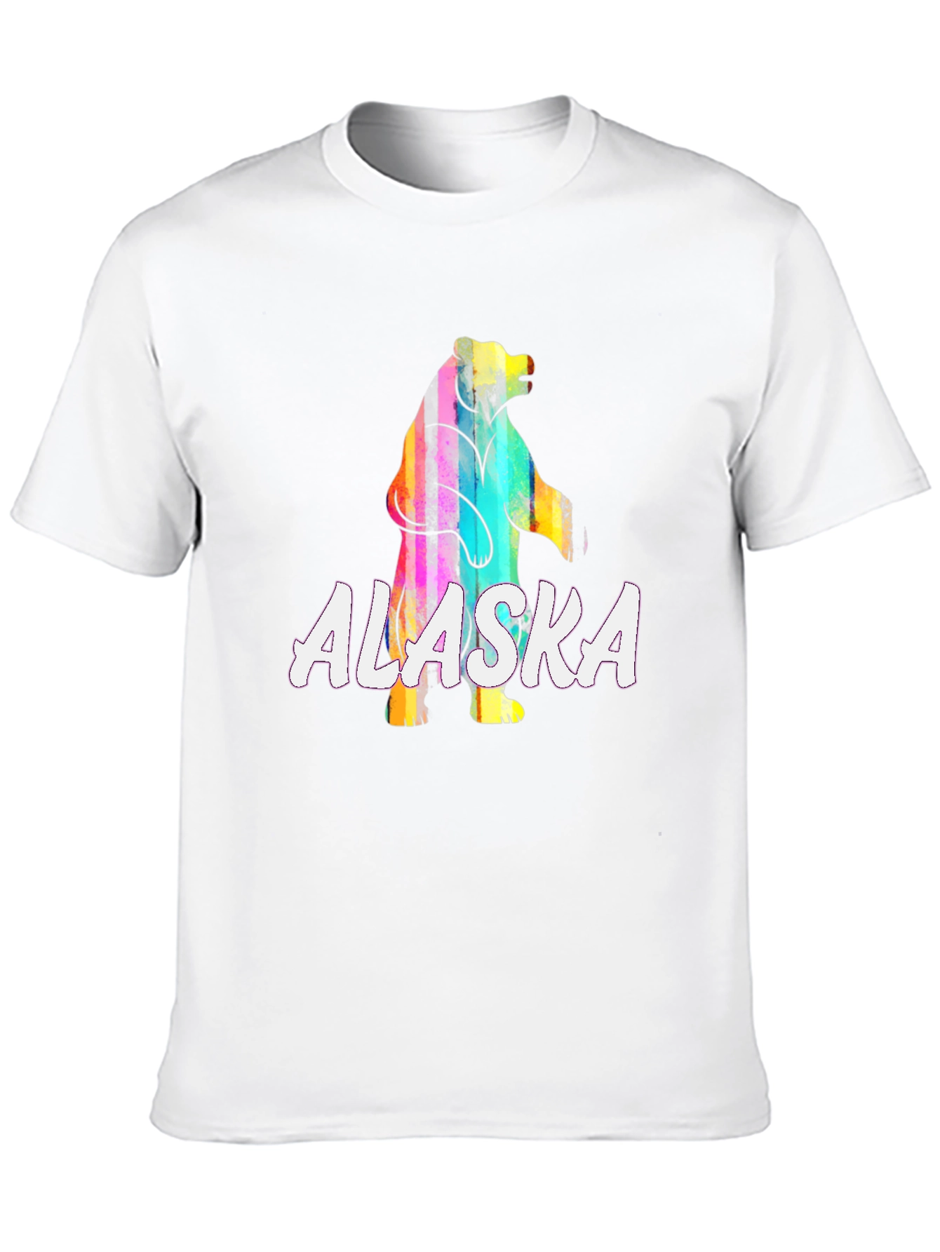 Alaska Bear Graphic T-Shirt - Vivid Print Tee