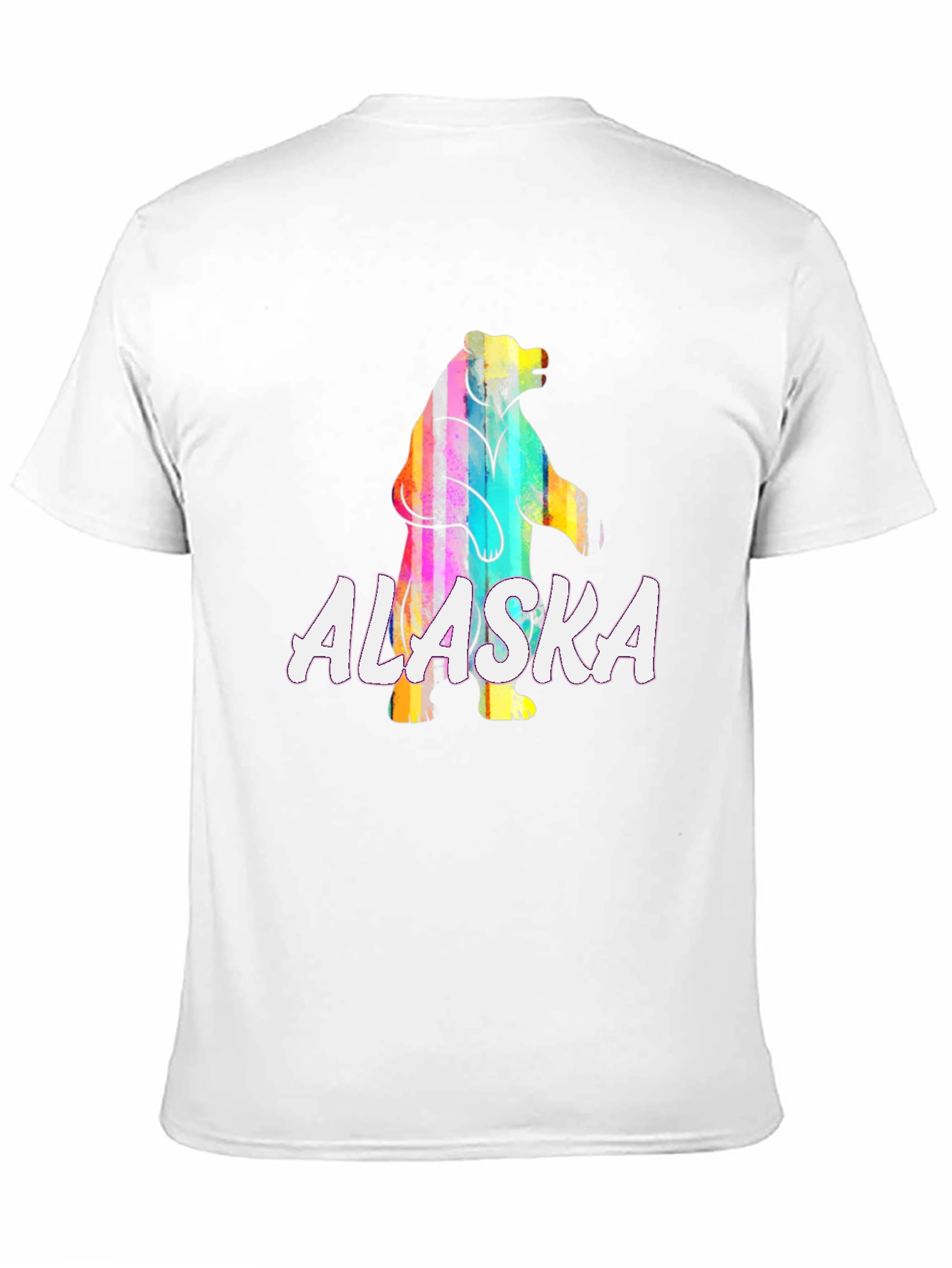 Alaska Bear Graphic T-Shirt - Vivid Print Tee
