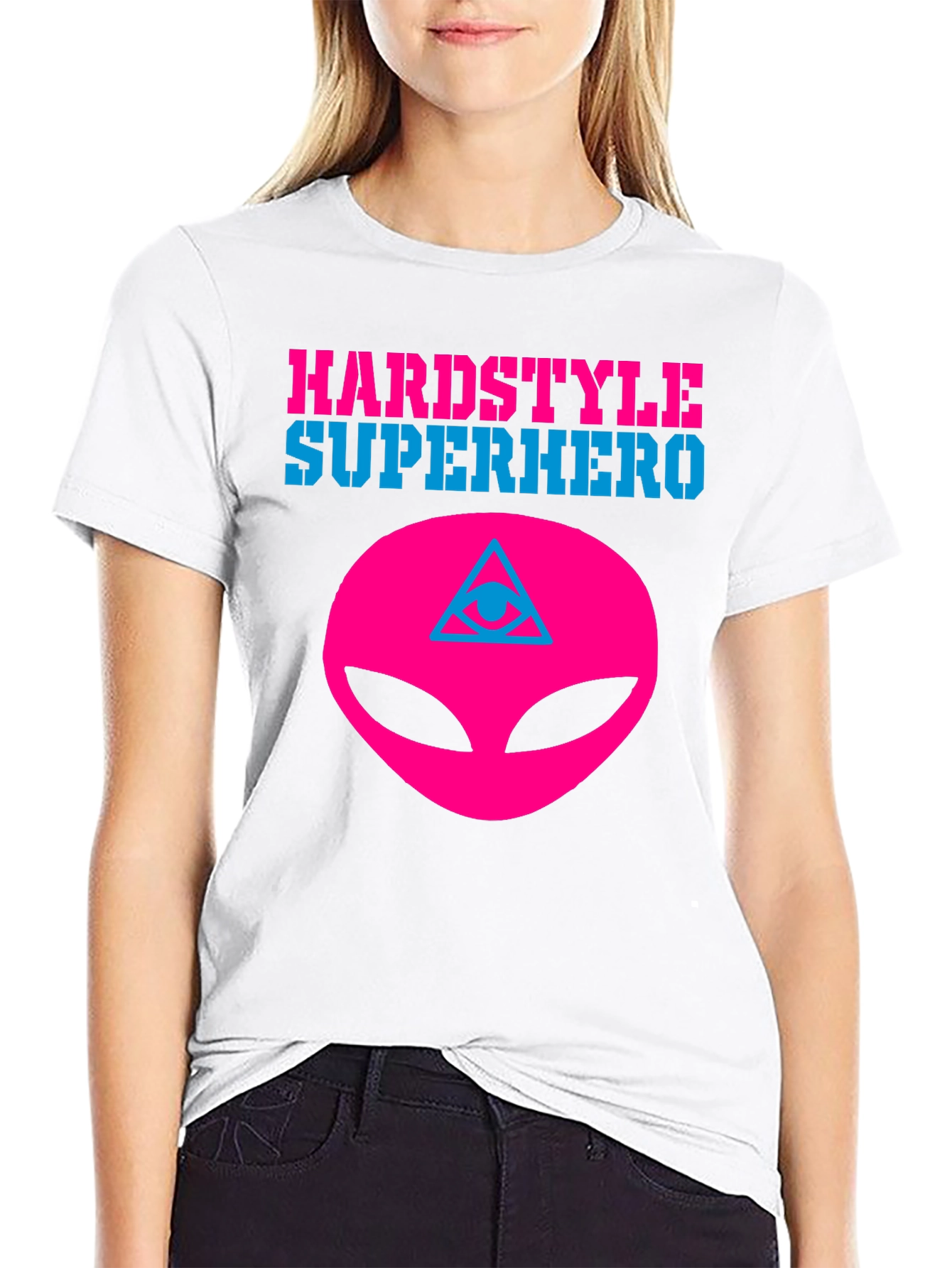 Hardstyle Superhero Alien Graphic Tee