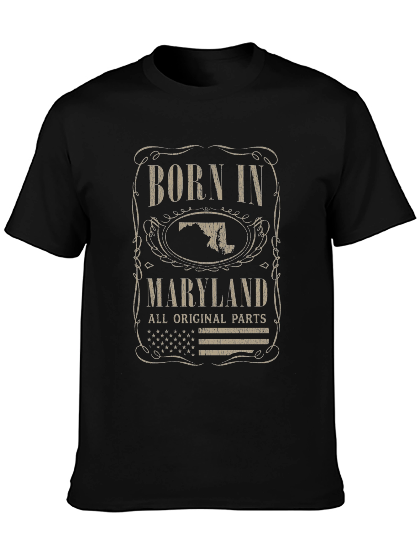 Born In Maryland T-Shirt All Original Parts