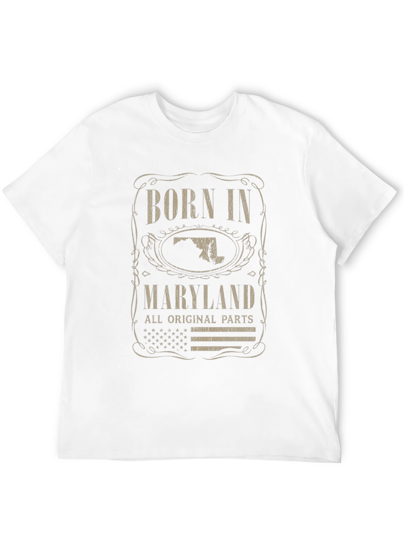 Born In Maryland T-Shirt All Original Parts