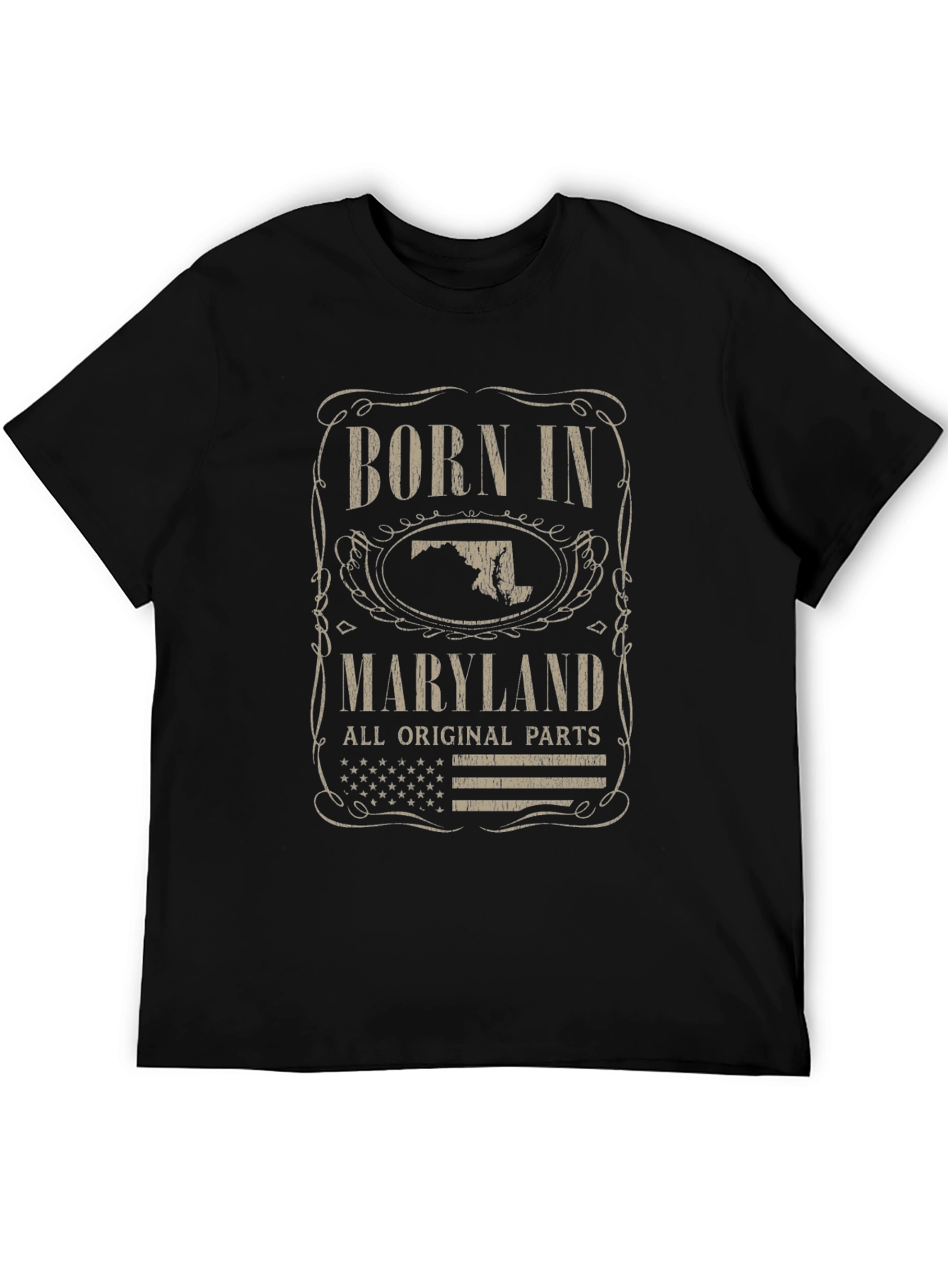 Born In Maryland T-Shirt All Original Parts