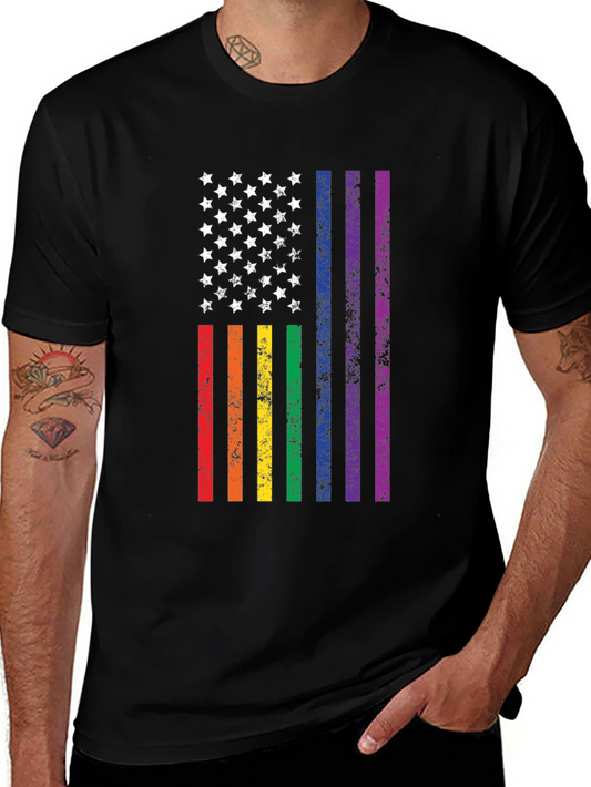 LGBT Pride American Flag T-Shirt
