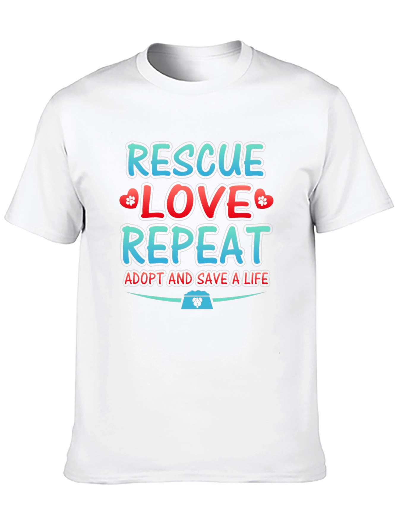 Rescue Love Repeat Graphic T-Shirt