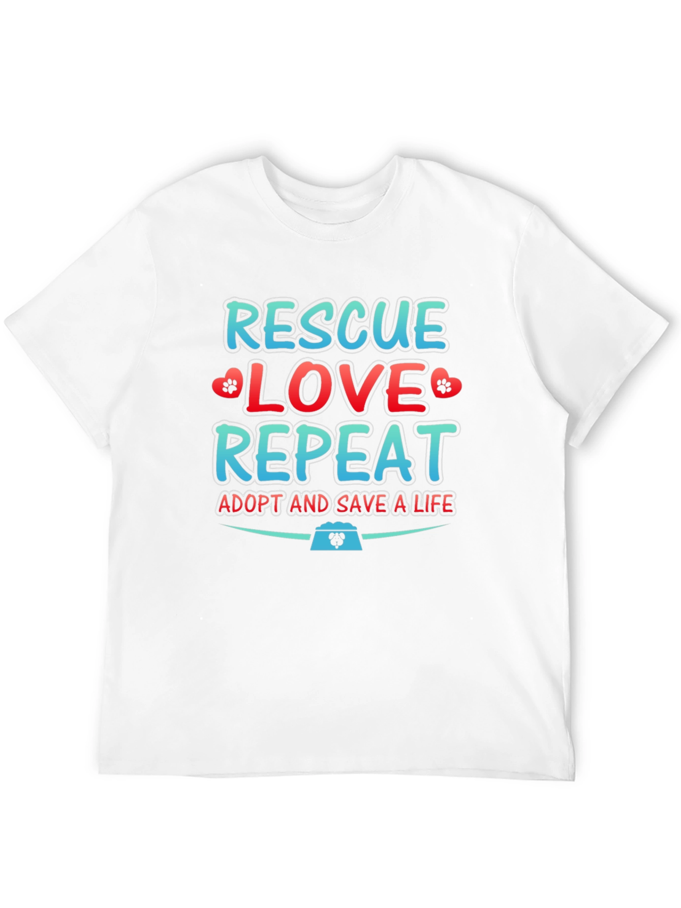 Rescue Love Repeat Graphic T-Shirt