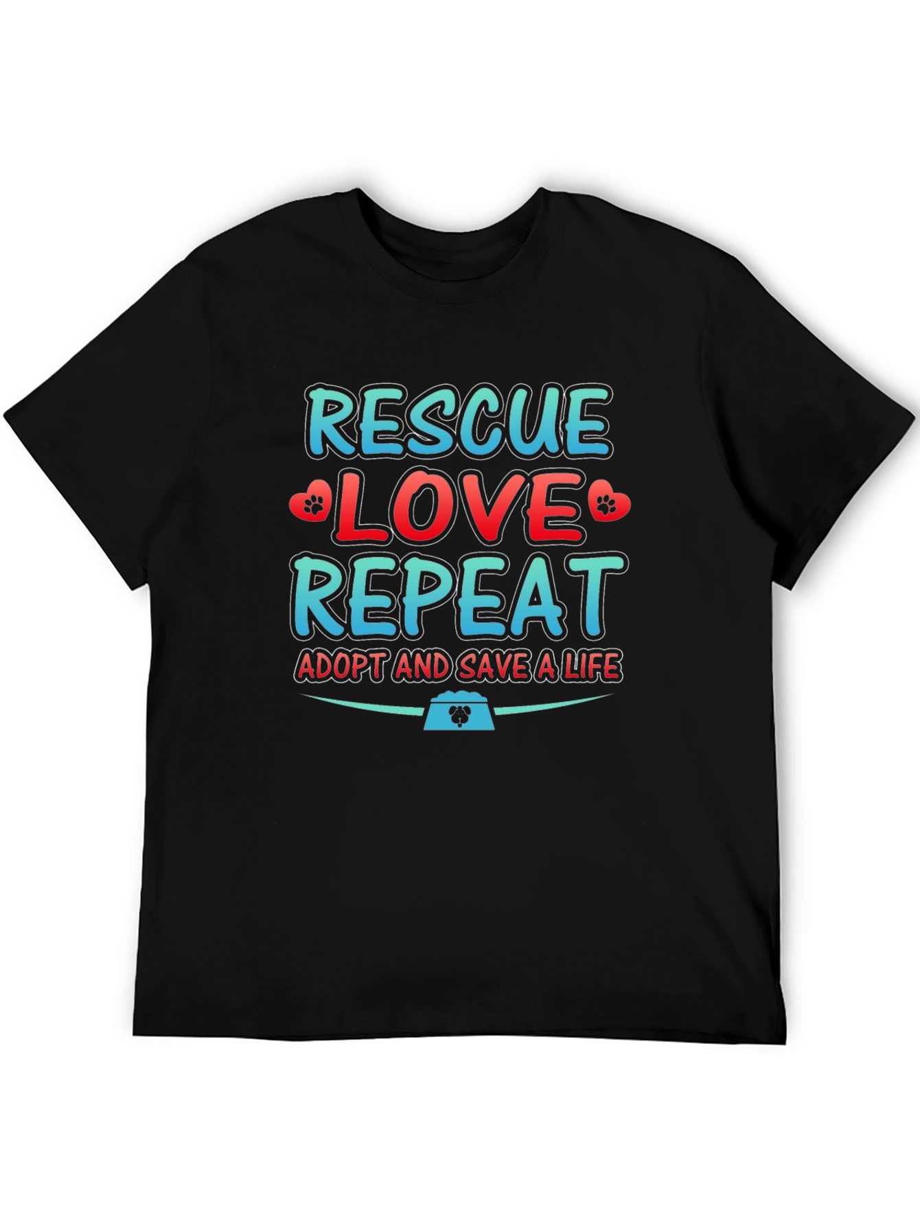 Rescue Love Repeat Graphic T-Shirt
