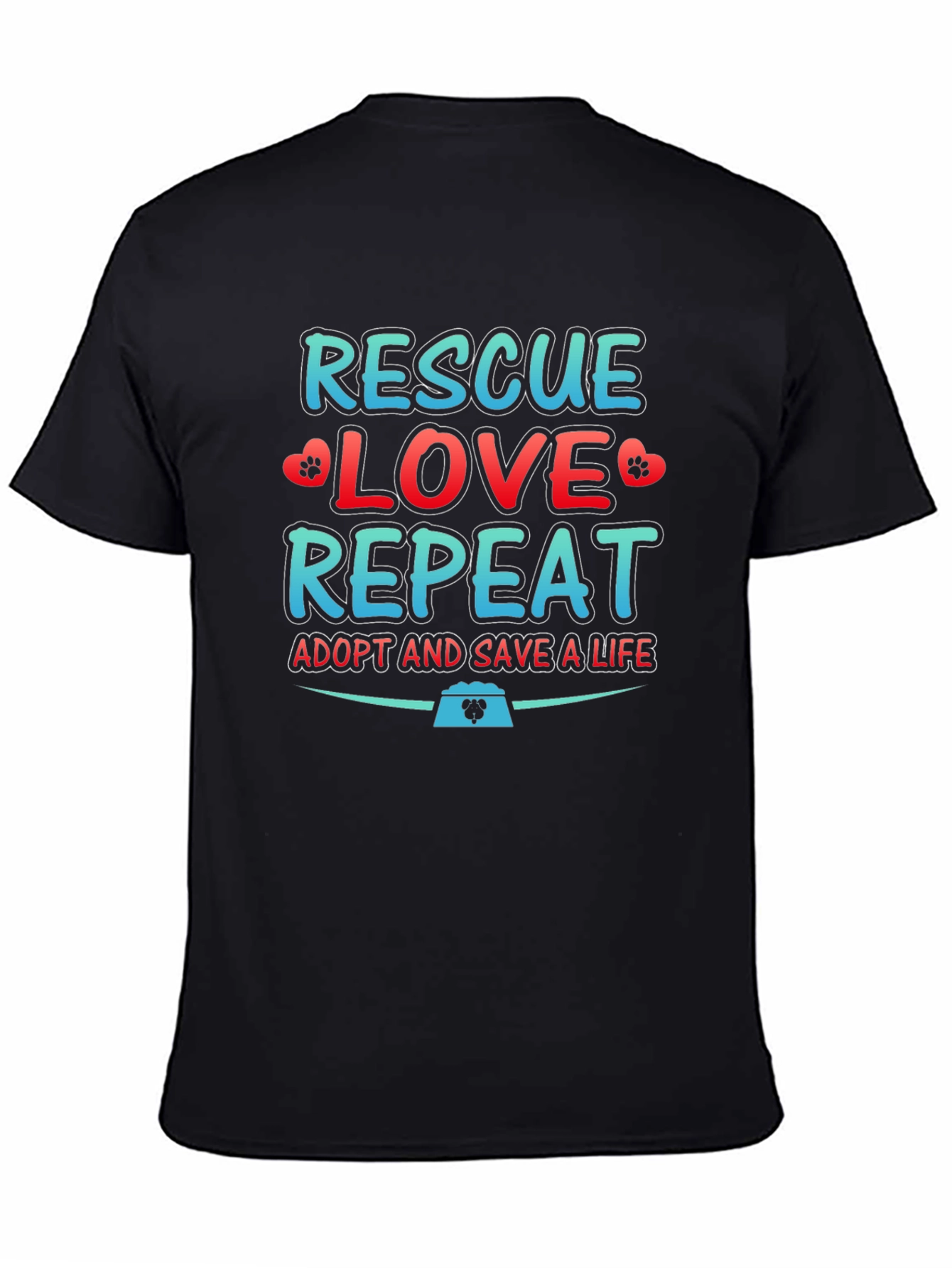 Rescue Love Repeat Graphic T-Shirt
