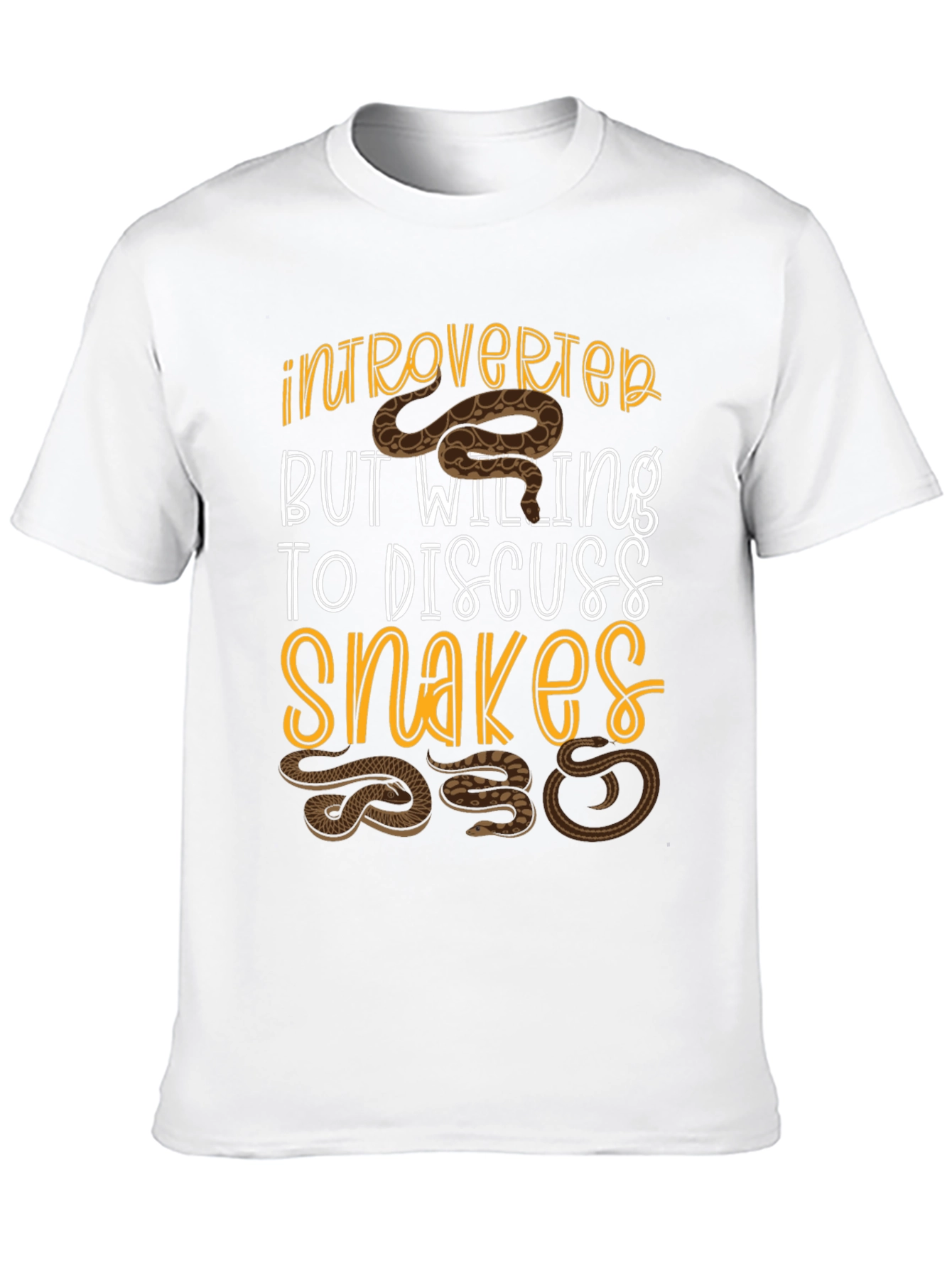 Introverted Snake Lover T-Shirt - Funny Reptile Tee