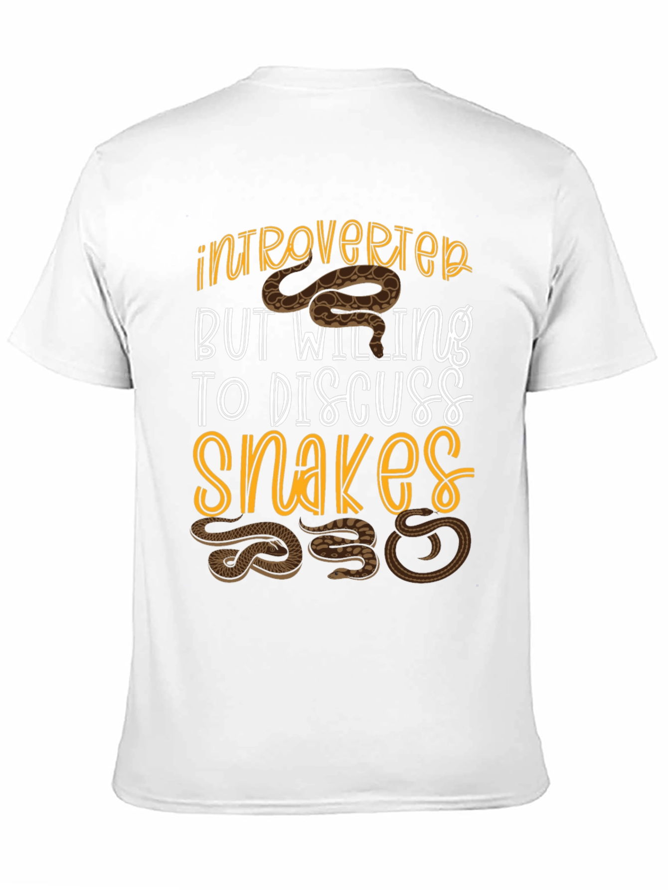 Introverted Snake Lover T-Shirt - Funny Reptile Tee