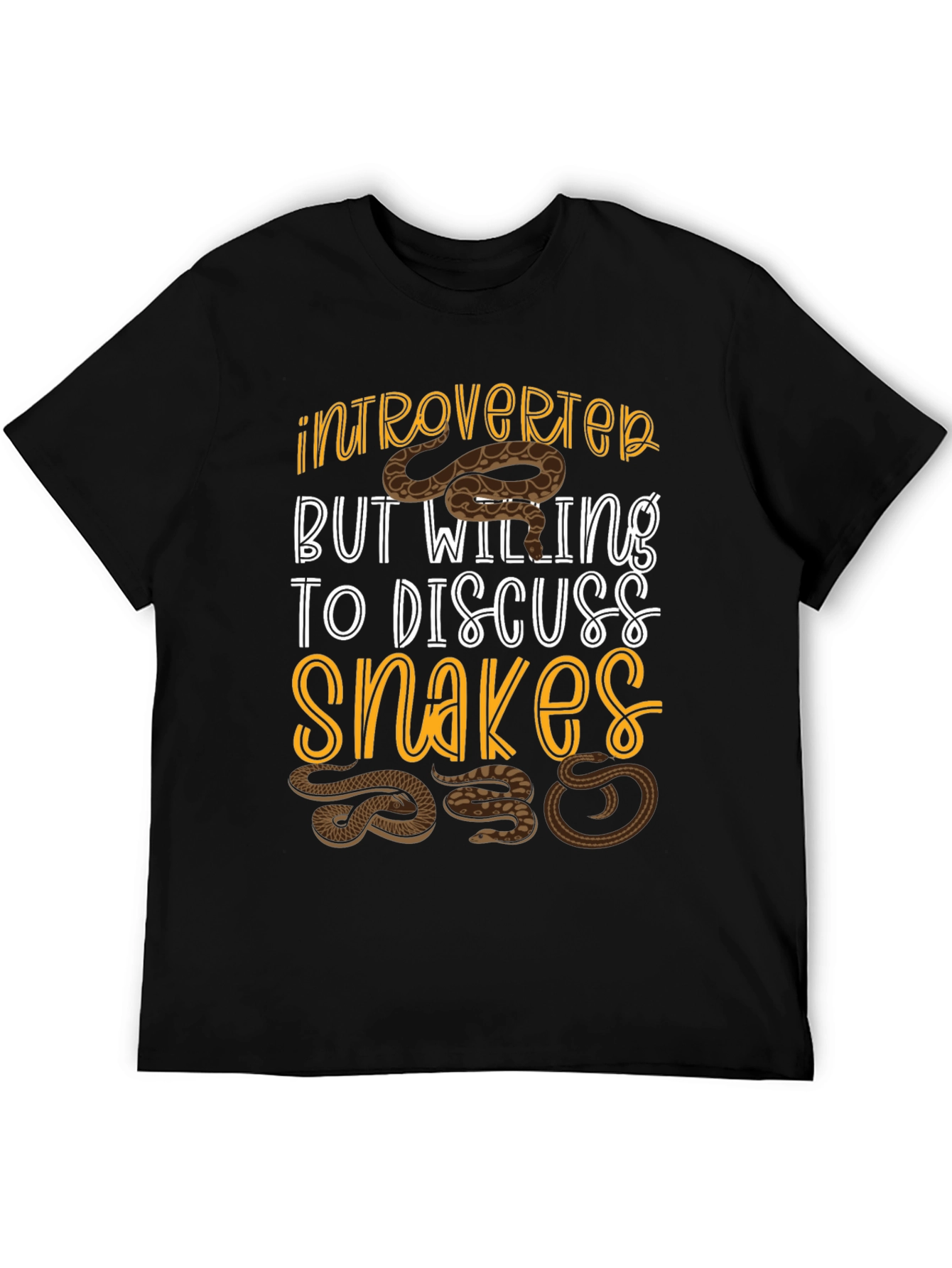 Introverted Snake Lover T-Shirt - Funny Reptile Tee