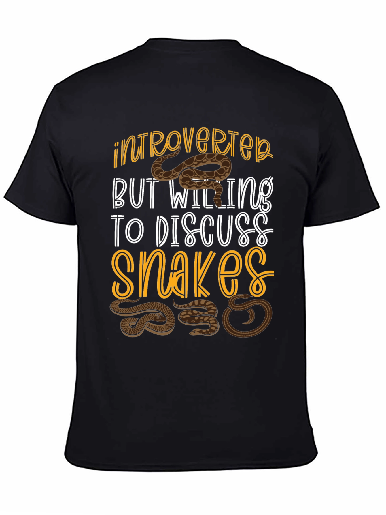 Introverted Snake Lover T-Shirt - Funny Reptile Tee