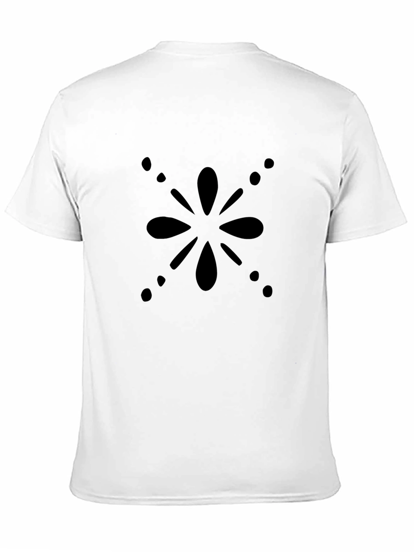 Black Floral Graphic Tee - Mens Casual Style