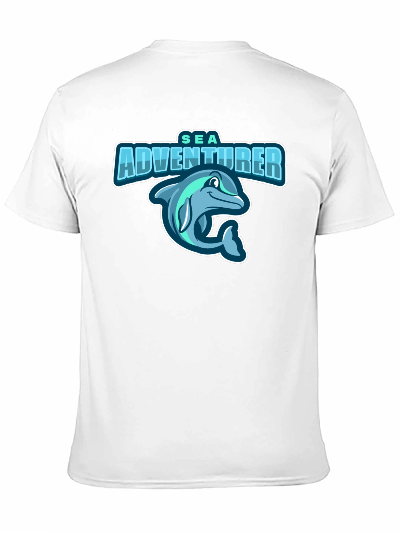 Sea Adventurer Black T-Shirt - Dolphin Graphic Tee