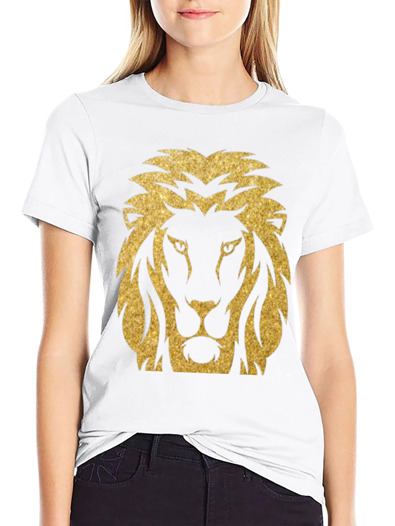 Golden Lion Graphic Tee - Mens Black T-Shirt