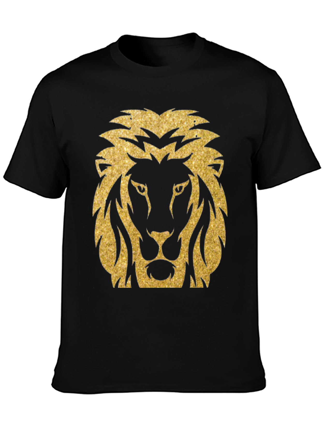 Golden Lion Graphic Tee - Mens Black T-Shirt