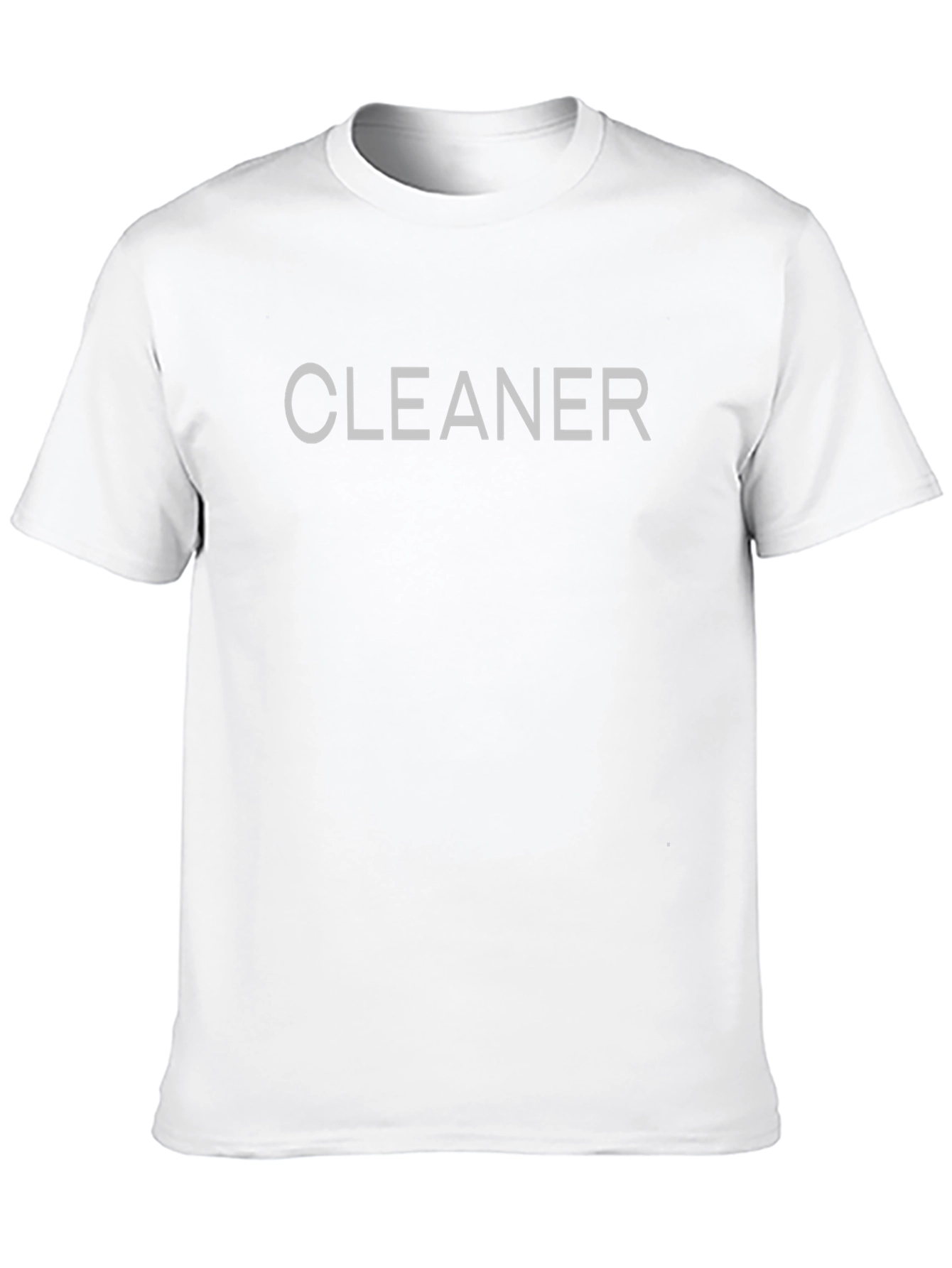 Cleaner Graphic Tee - Black Cotton Blend T-Shirt